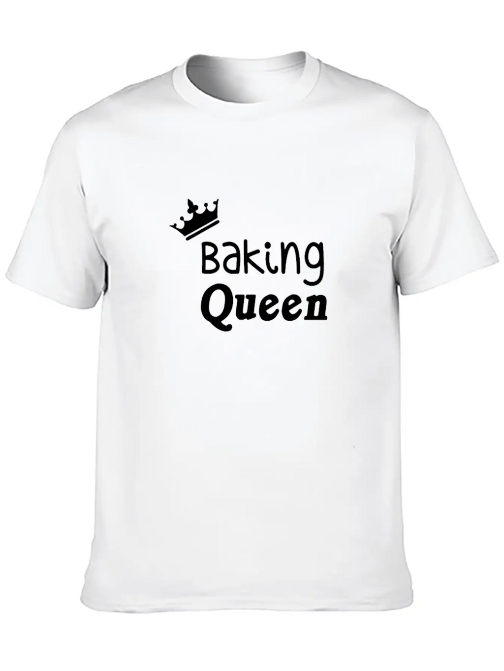 Baking Queen Unisex Casual T-Shirt – Clean Design For Daily Comfort