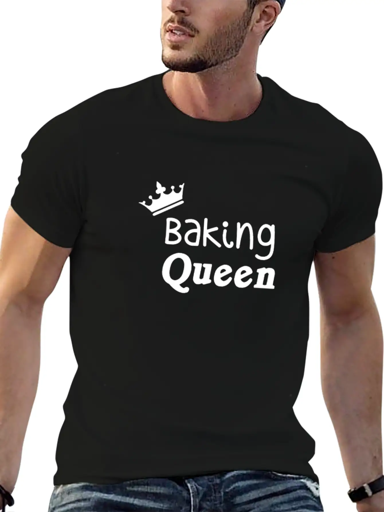 Baking Queen Unisex Casual T-Shirt – Clean Design For Daily Comfort