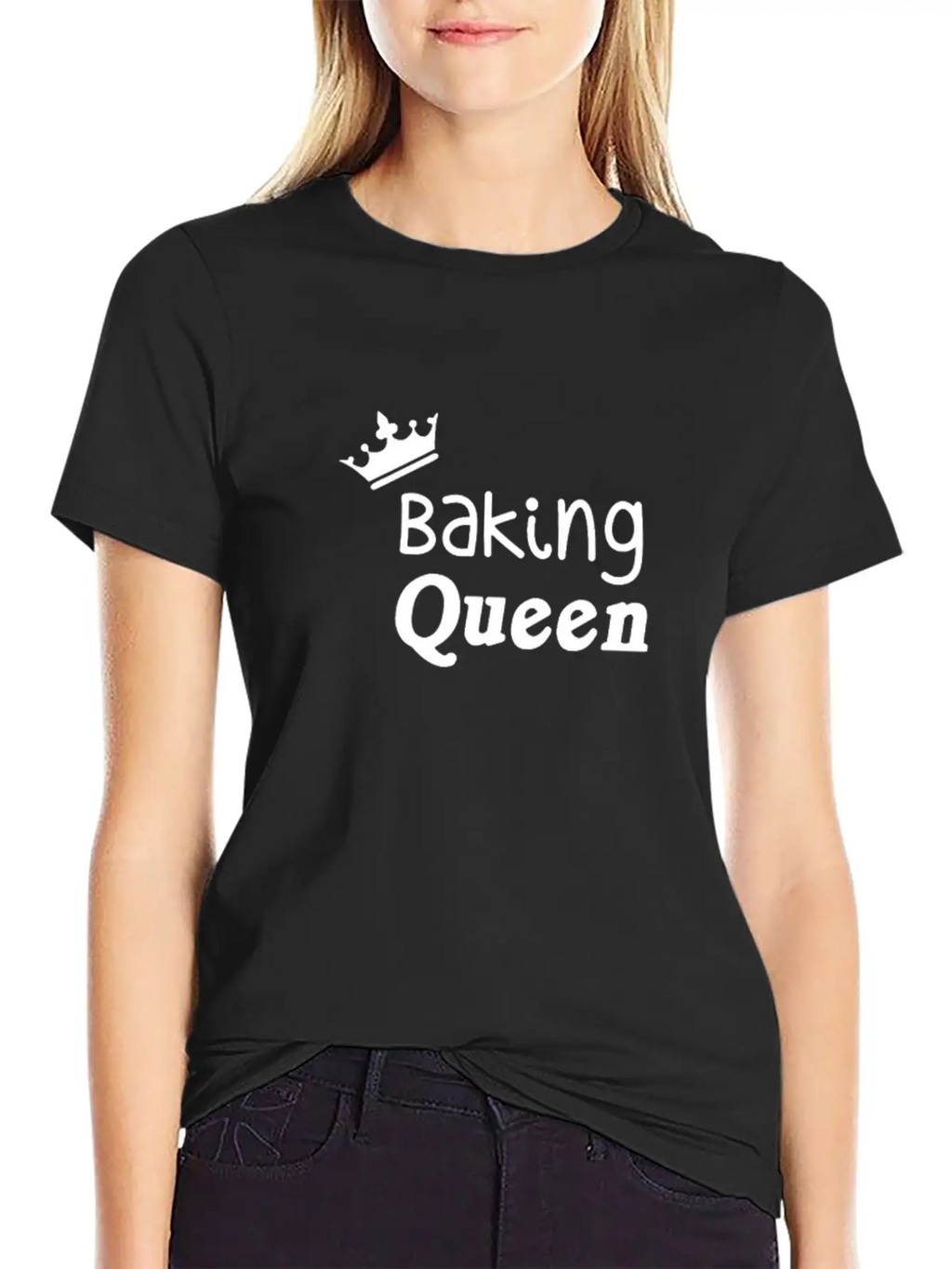Baking Queen Unisex Casual T-Shirt – Clean Design For Daily Comfort