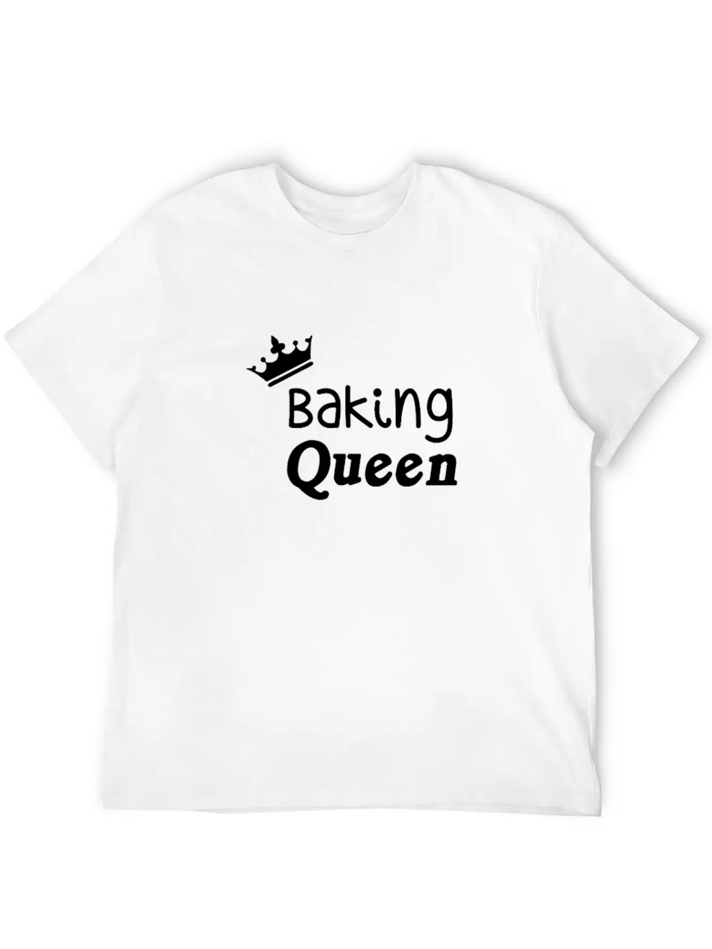 Baking Queen Unisex Casual T-Shirt – Clean Design For Daily Comfort