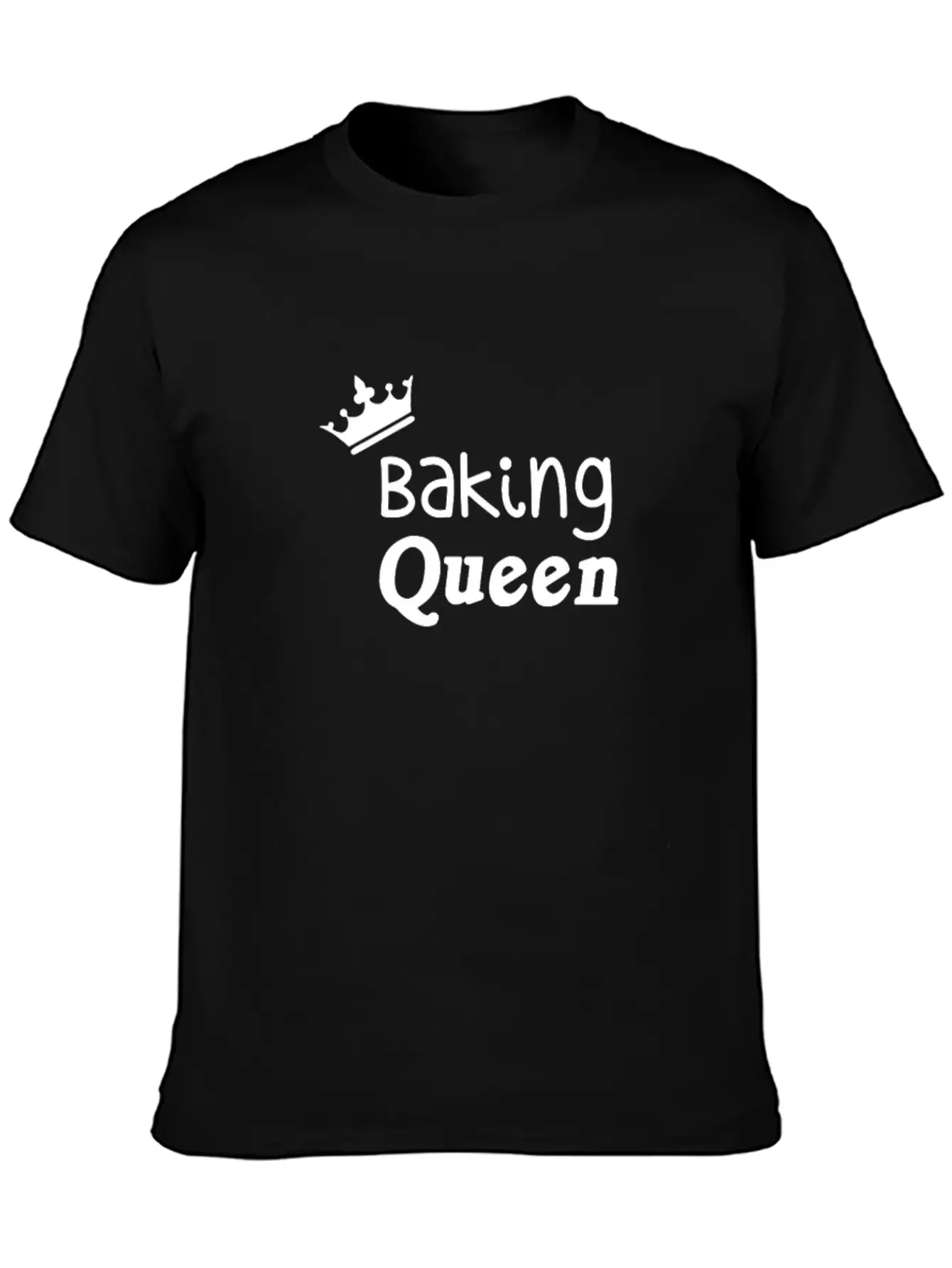 Baking Queen Unisex Casual T-Shirt – Clean Design For Daily Comfort