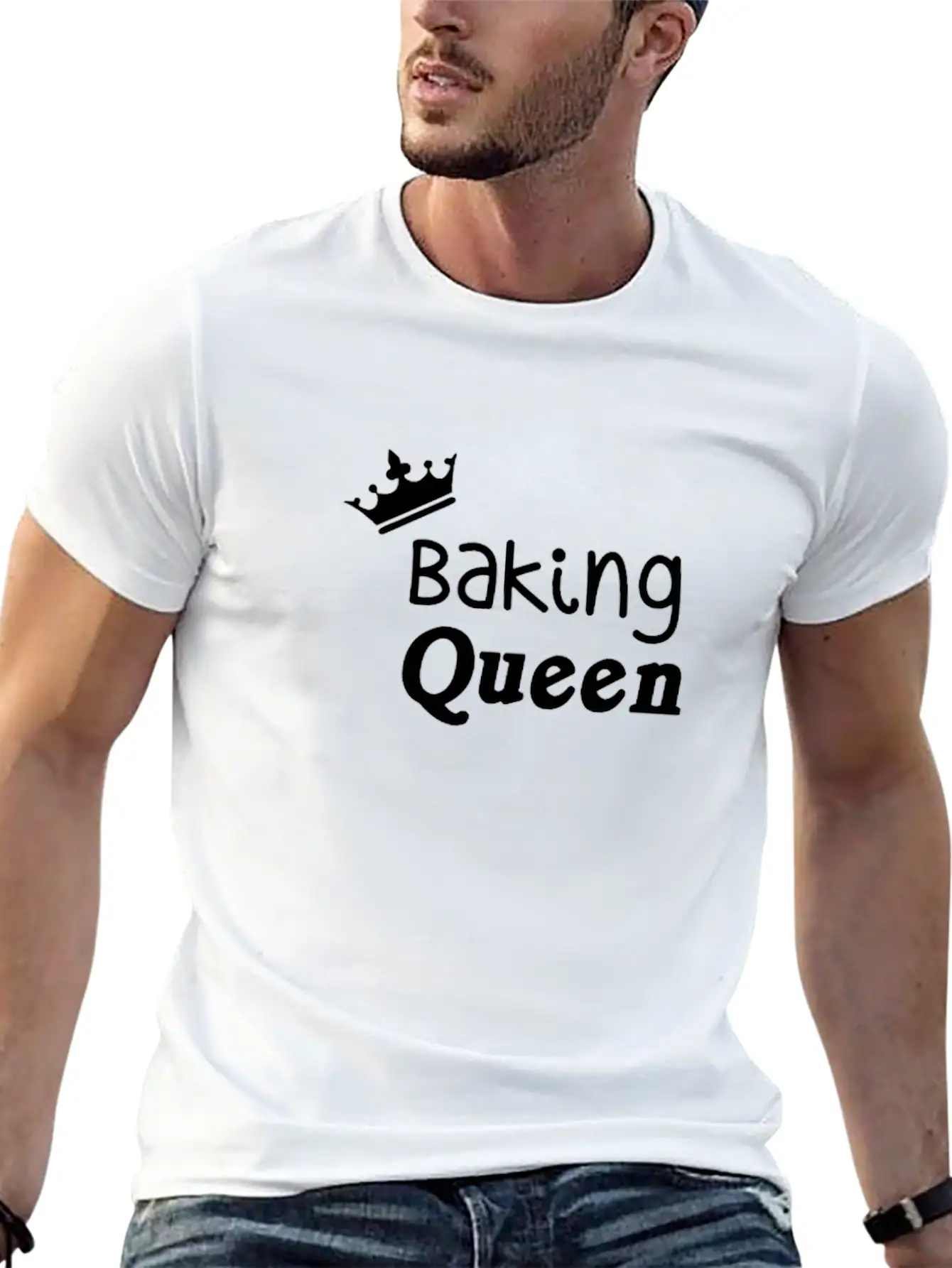 Baking Queen Unisex Casual T-Shirt – Clean Design For Daily Comfort