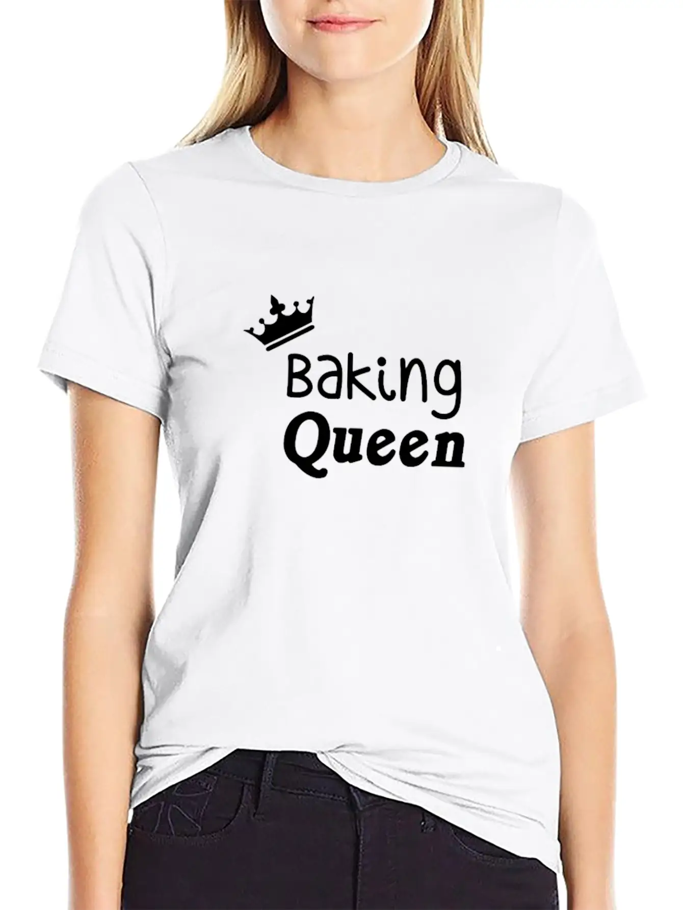 Baking Queen Unisex Casual T-Shirt – Clean Design For Daily Comfort
