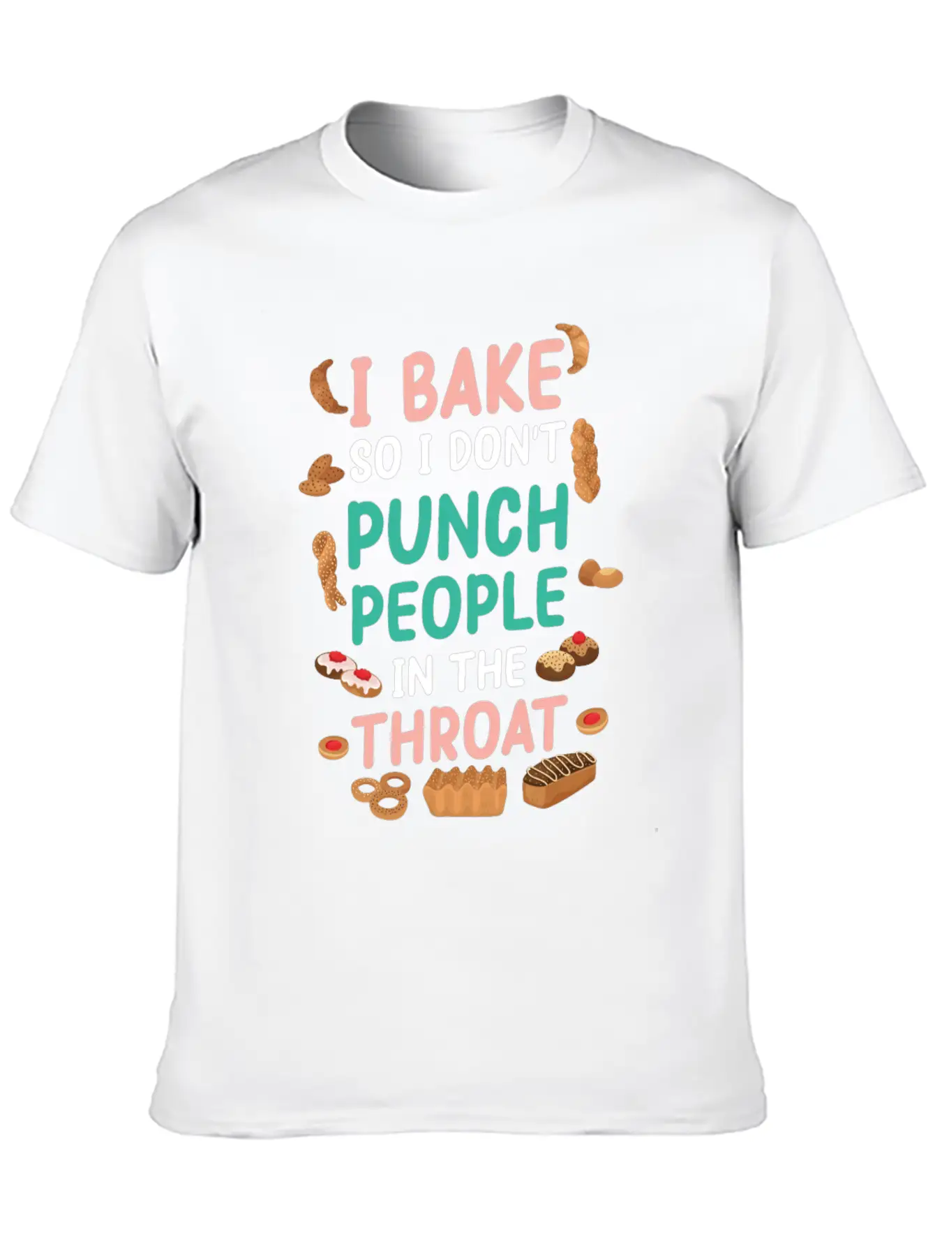 Baking Unisex Casual T-Shirt – Clean Design For Daily Comfort