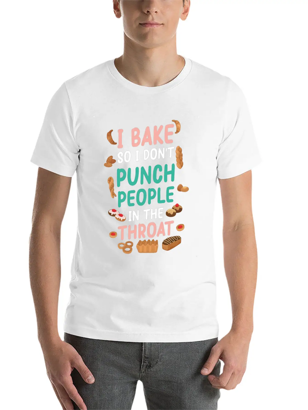 Baking Unisex Casual T-Shirt – Clean Design For Daily Comfort