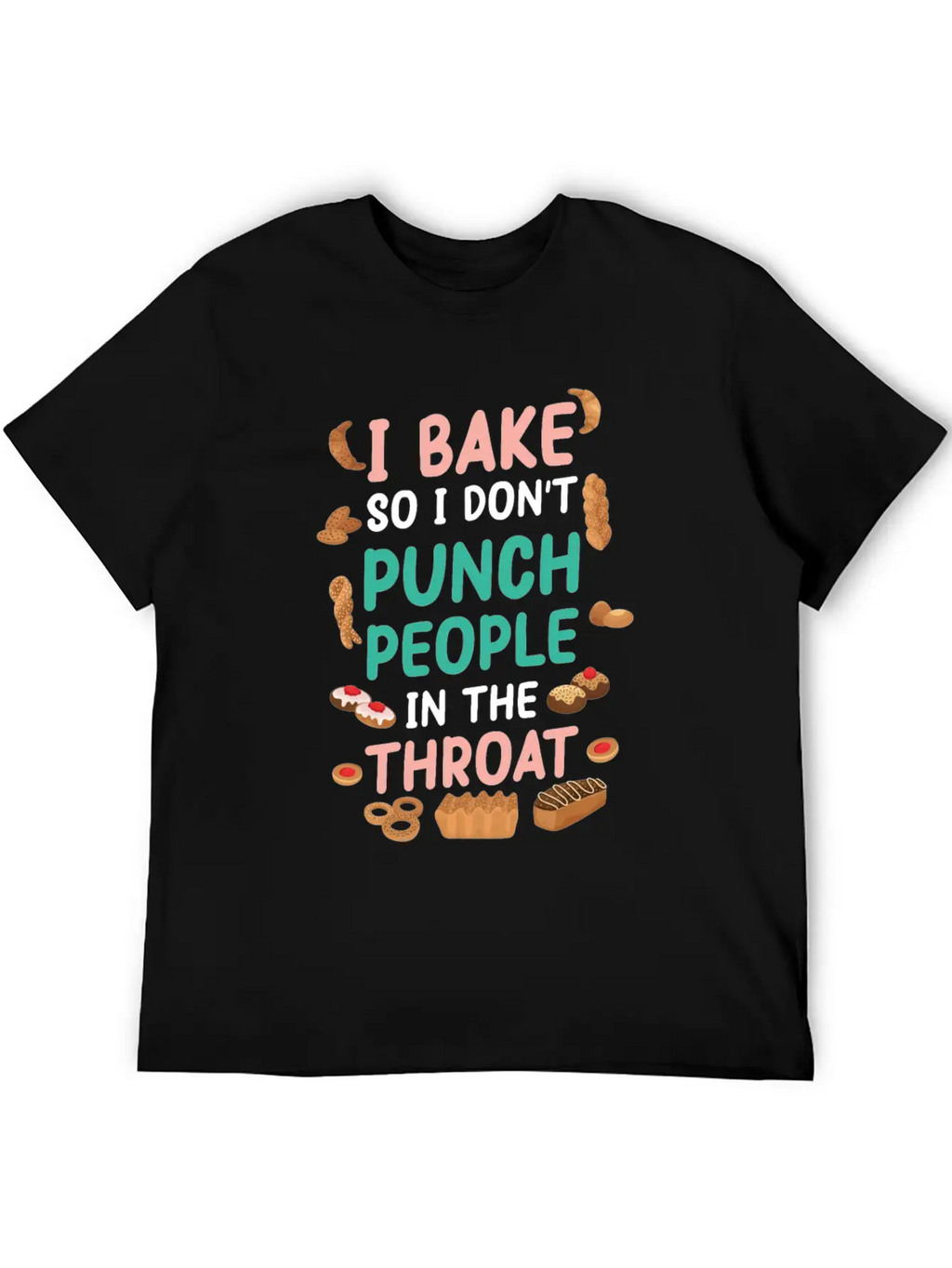 Baking Unisex Casual T-Shirt – Clean Design For Daily Comfort