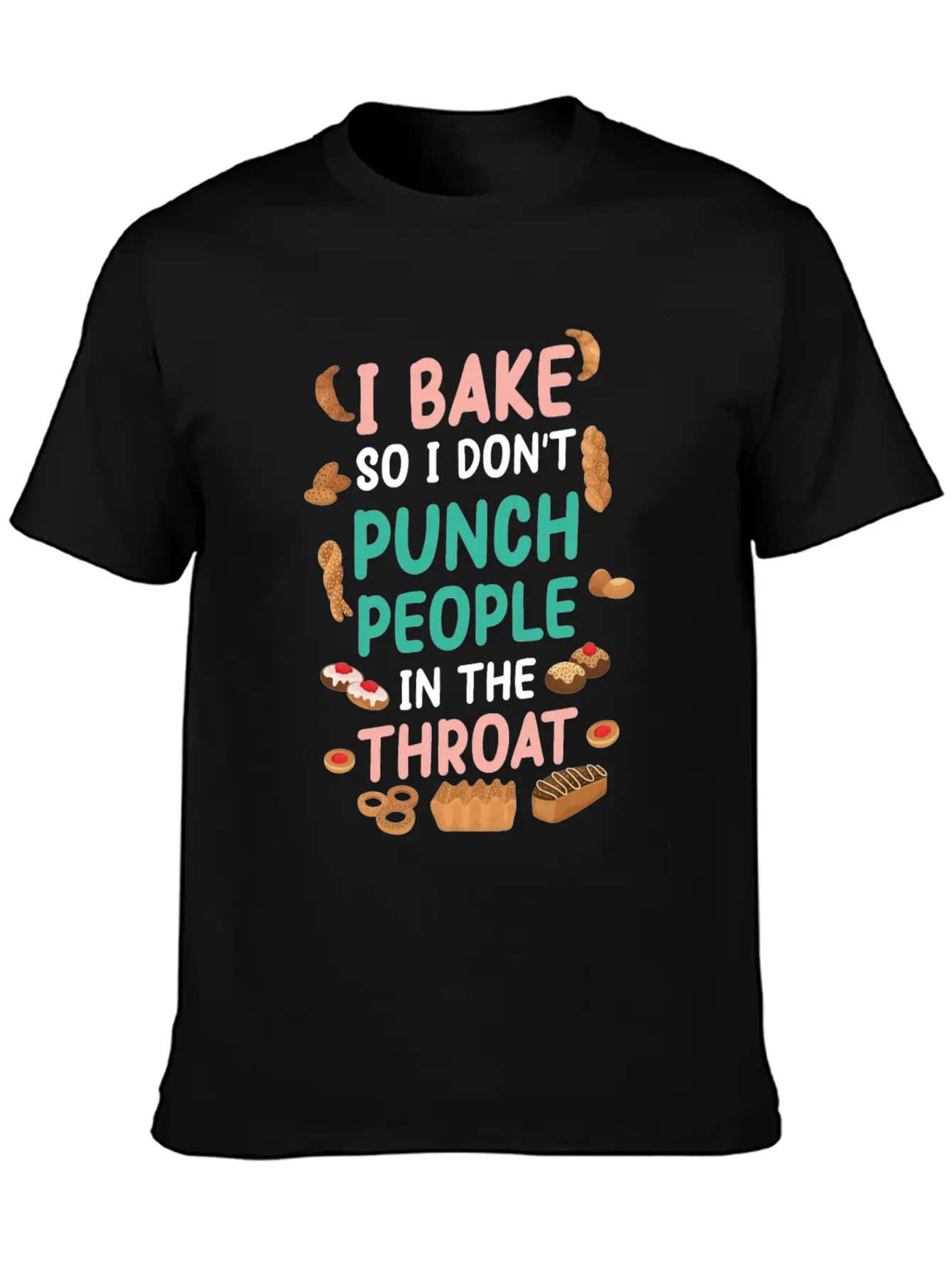 Baking Unisex Casual T-Shirt – Clean Design For Daily Comfort