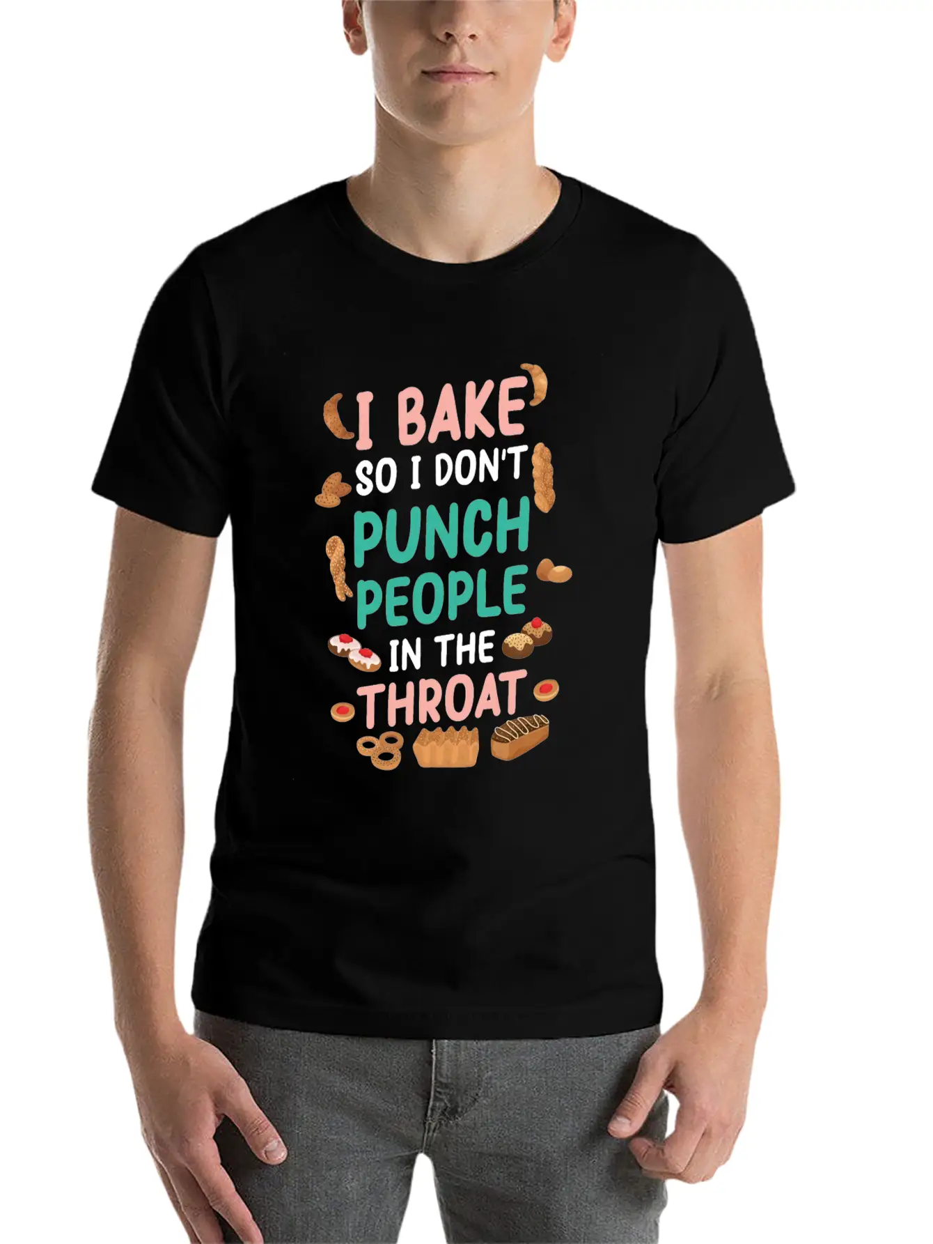 Baking Unisex Casual T-Shirt – Clean Design For Daily Comfort