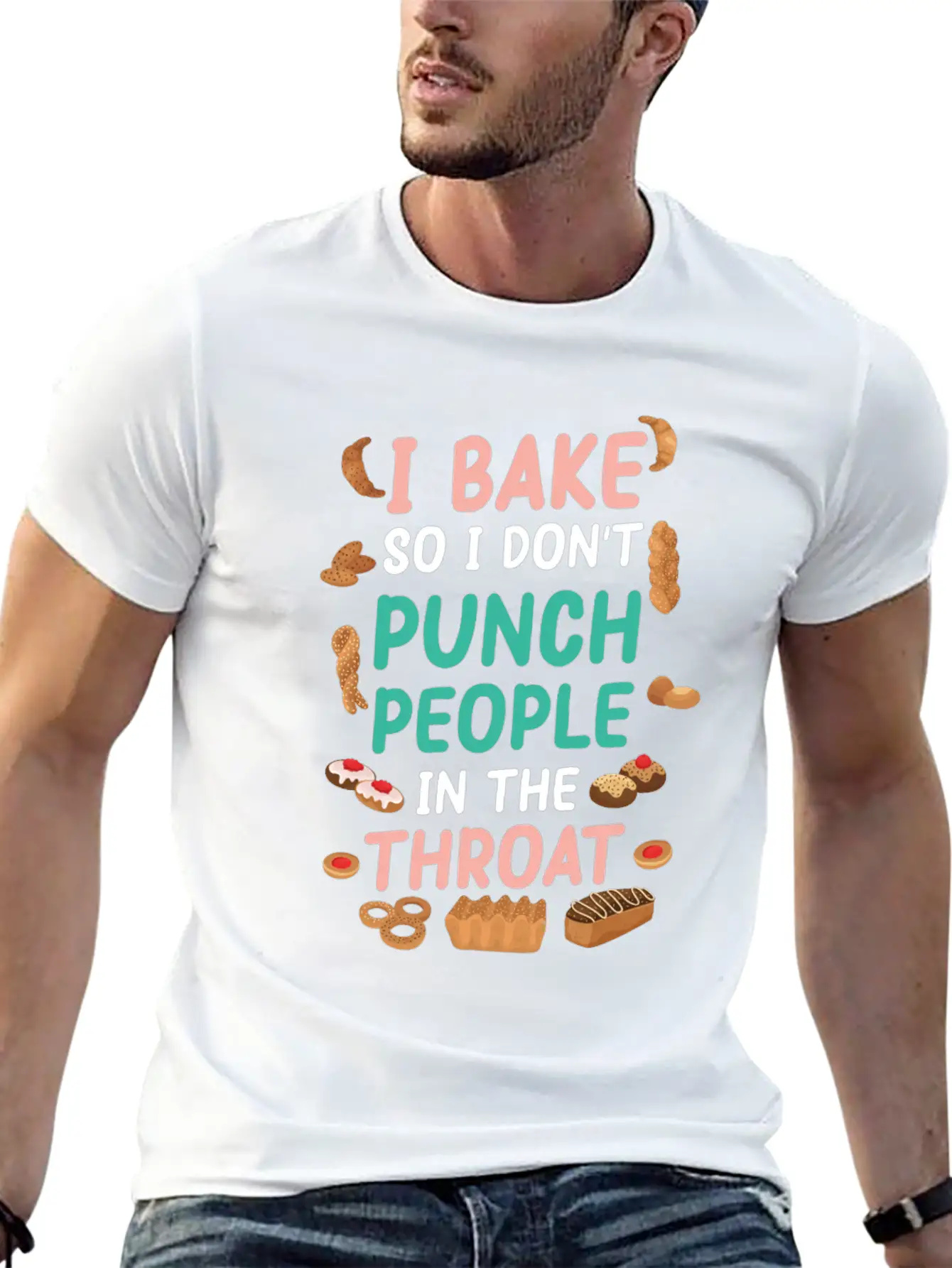 Baking Unisex Casual T-Shirt – Clean Design For Daily Comfort