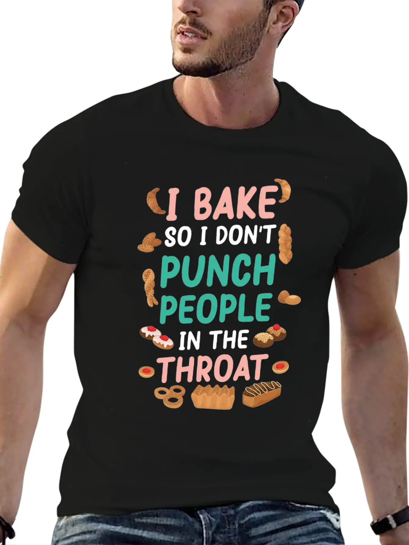 Baking Unisex Casual T-Shirt – Clean Design For Daily Comfort