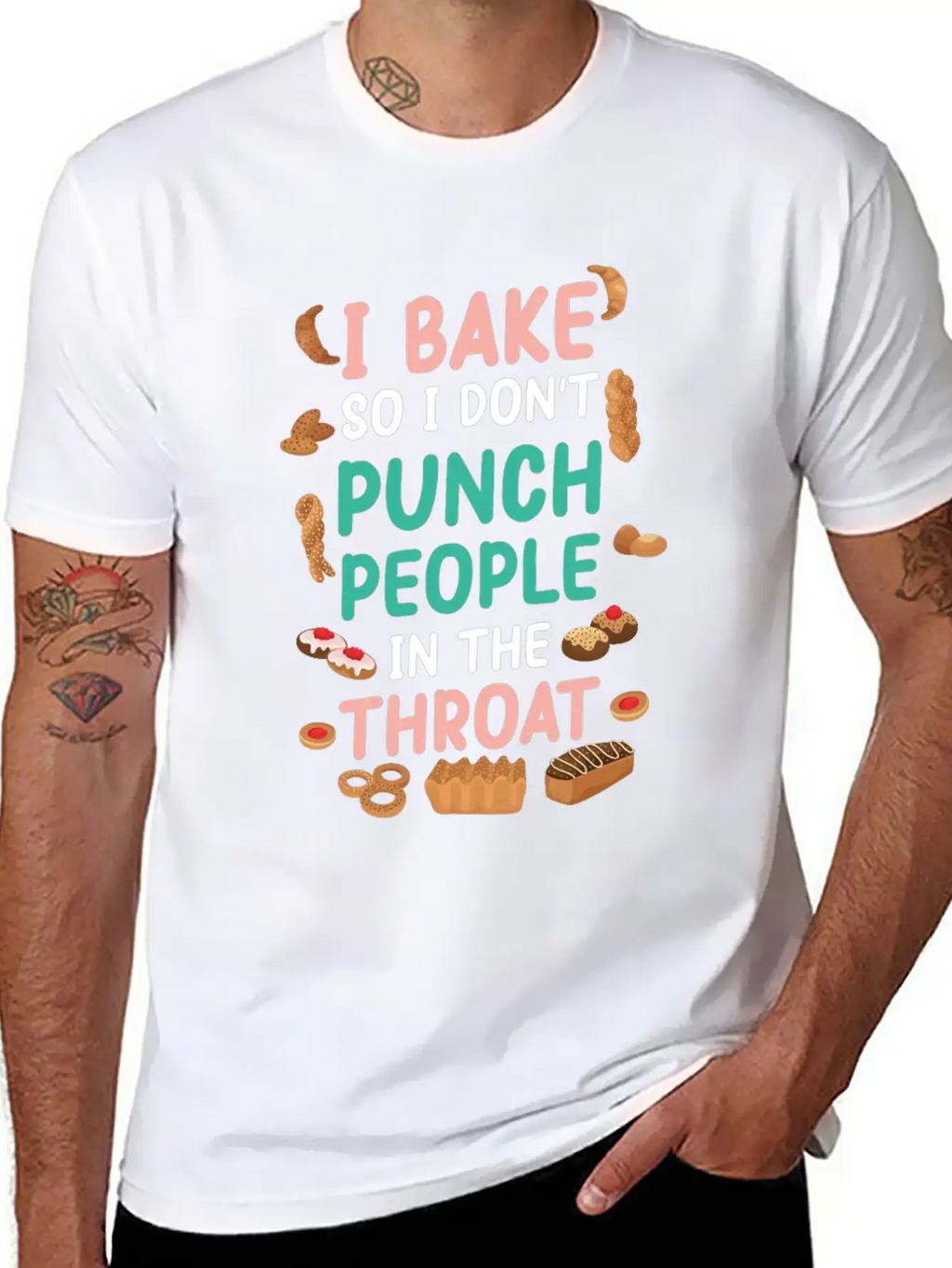 Baking Unisex Casual T-Shirt – Clean Design For Daily Comfort