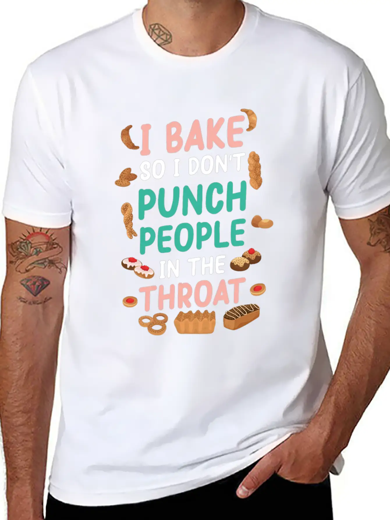 Baking Unisex Casual T-Shirt – Clean Design For Daily Comfort