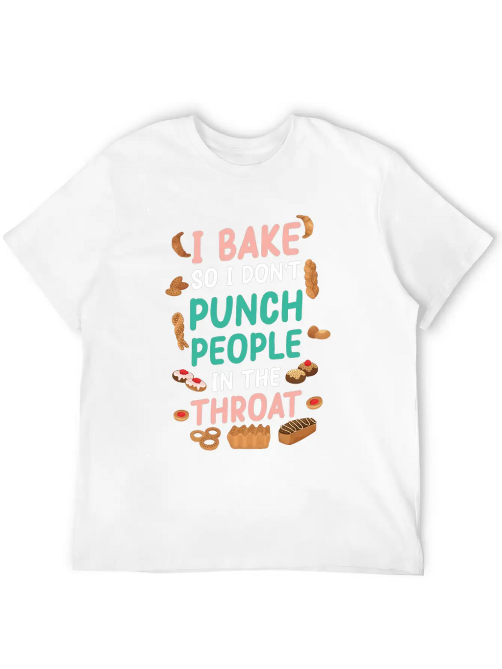 Baking Unisex Casual T-Shirt – Clean Design For Daily Comfort