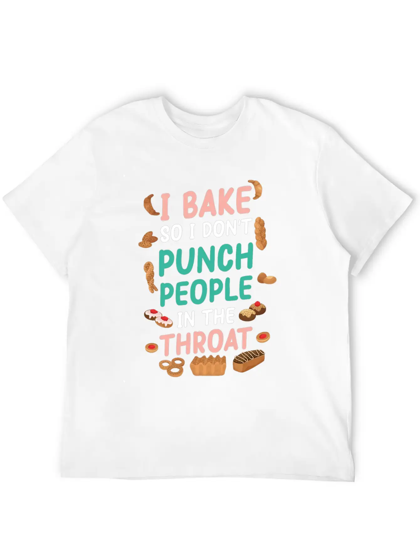 Baking Unisex Casual T-Shirt – Clean Design For Daily Comfort