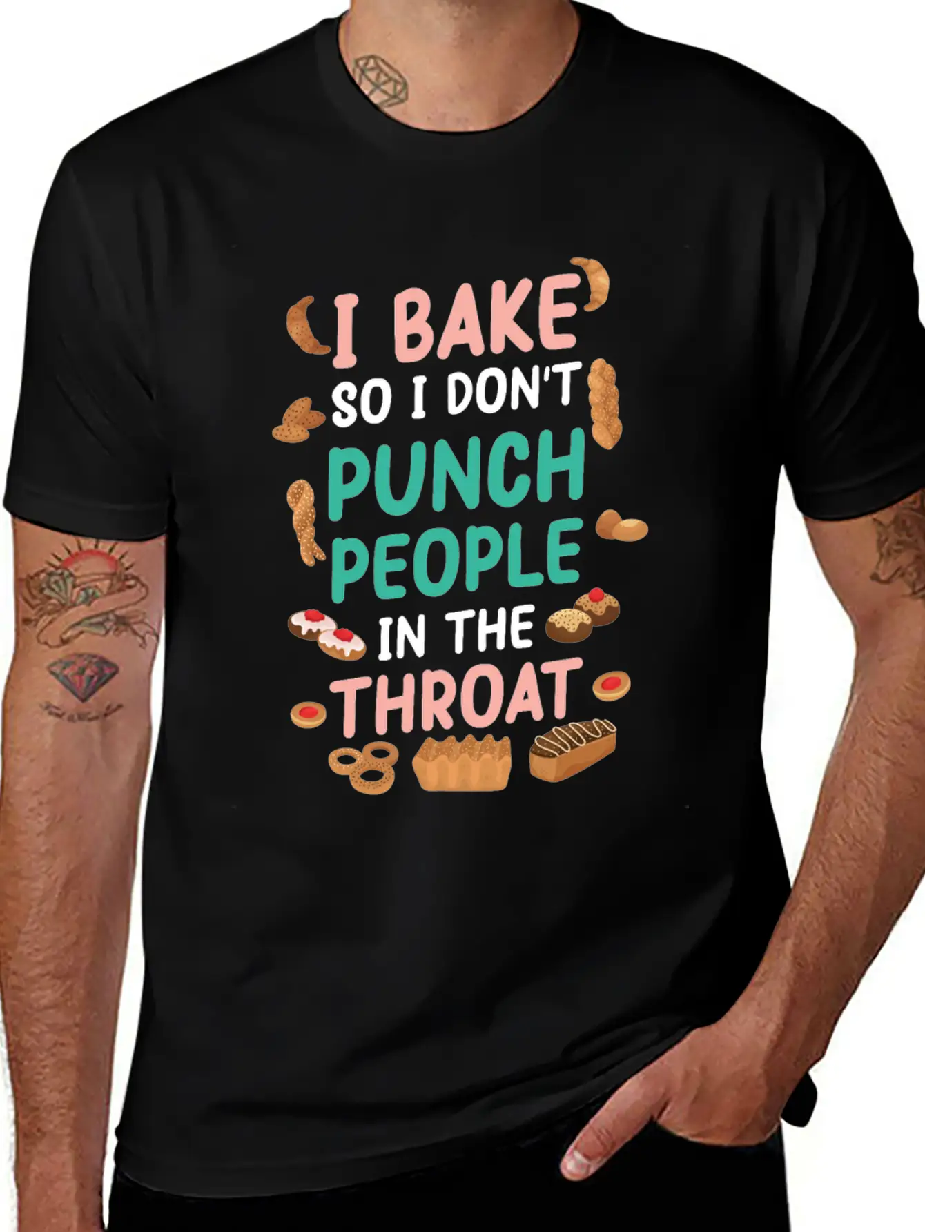 Baking Unisex Casual T-Shirt – Clean Design For Daily Comfort