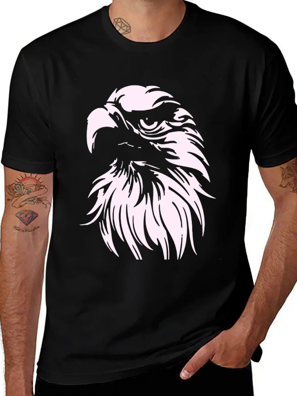 BALD EAGLE Unisex Short Sleeve Soft Cotton T-Shirt – Casual Everyday Wear