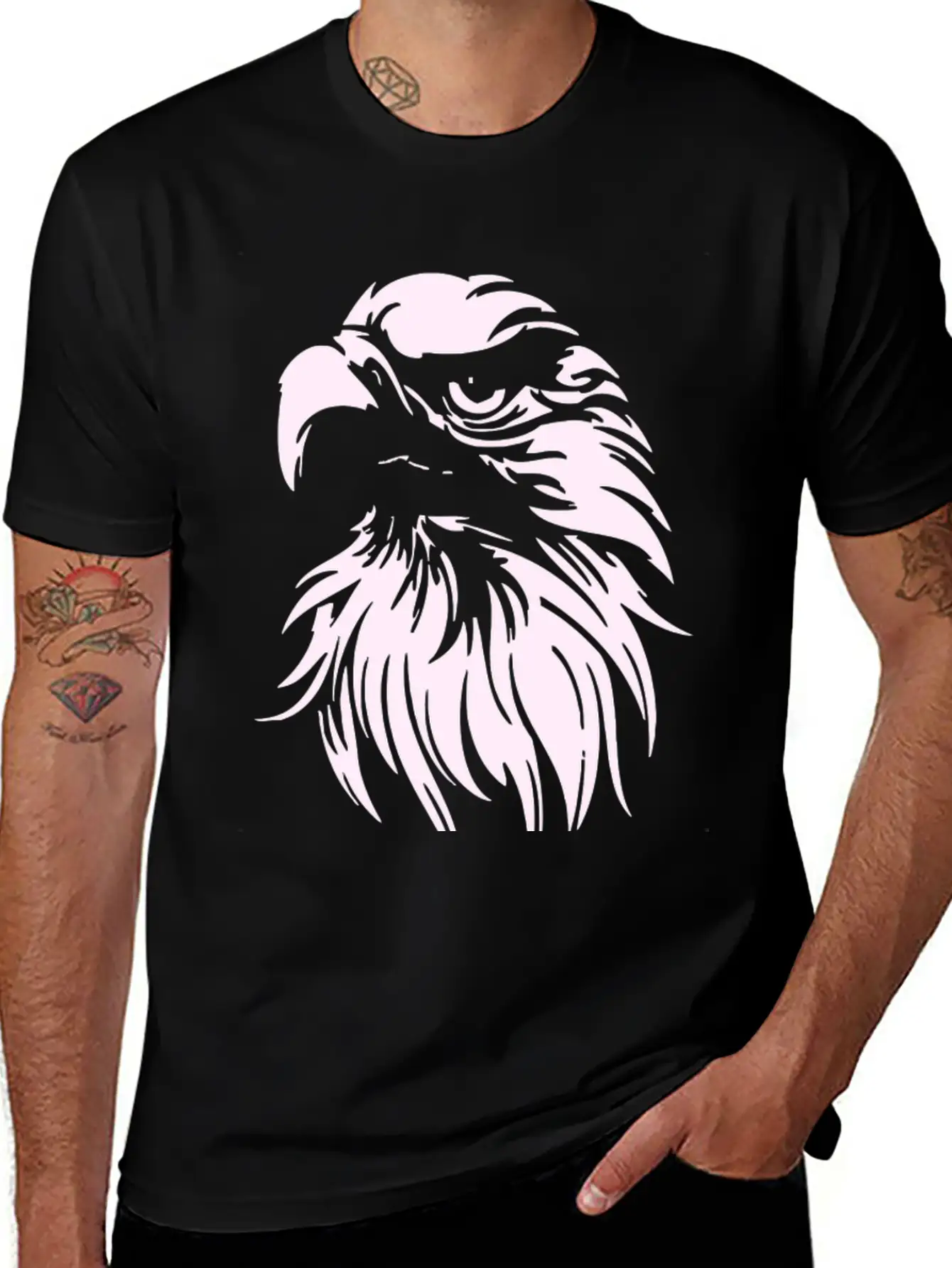 BALD EAGLE Unisex Short Sleeve Soft Cotton T-Shirt – Casual Everyday Wear