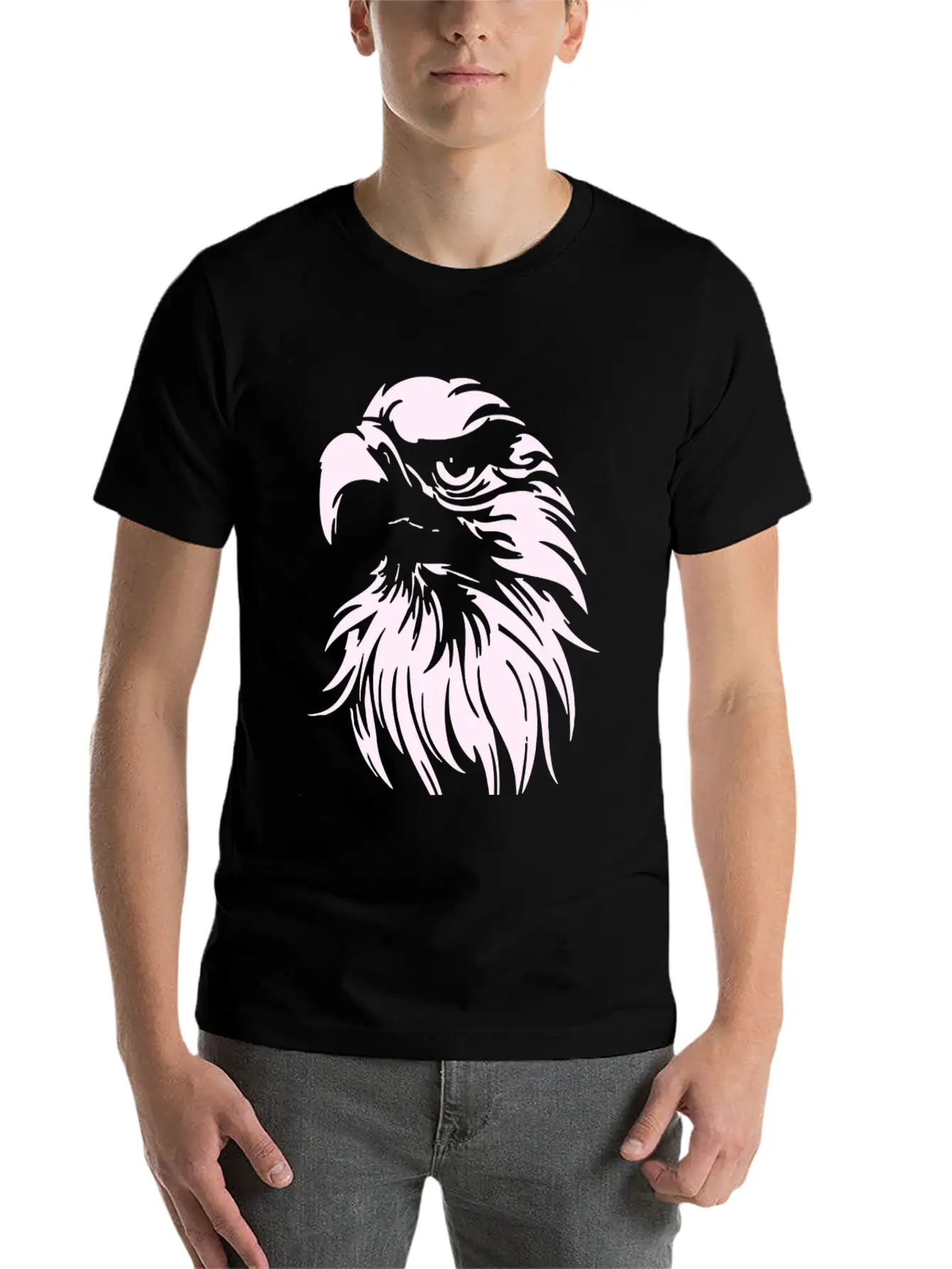 BALD EAGLE Unisex Short Sleeve Soft Cotton T-Shirt – Casual Everyday Wear