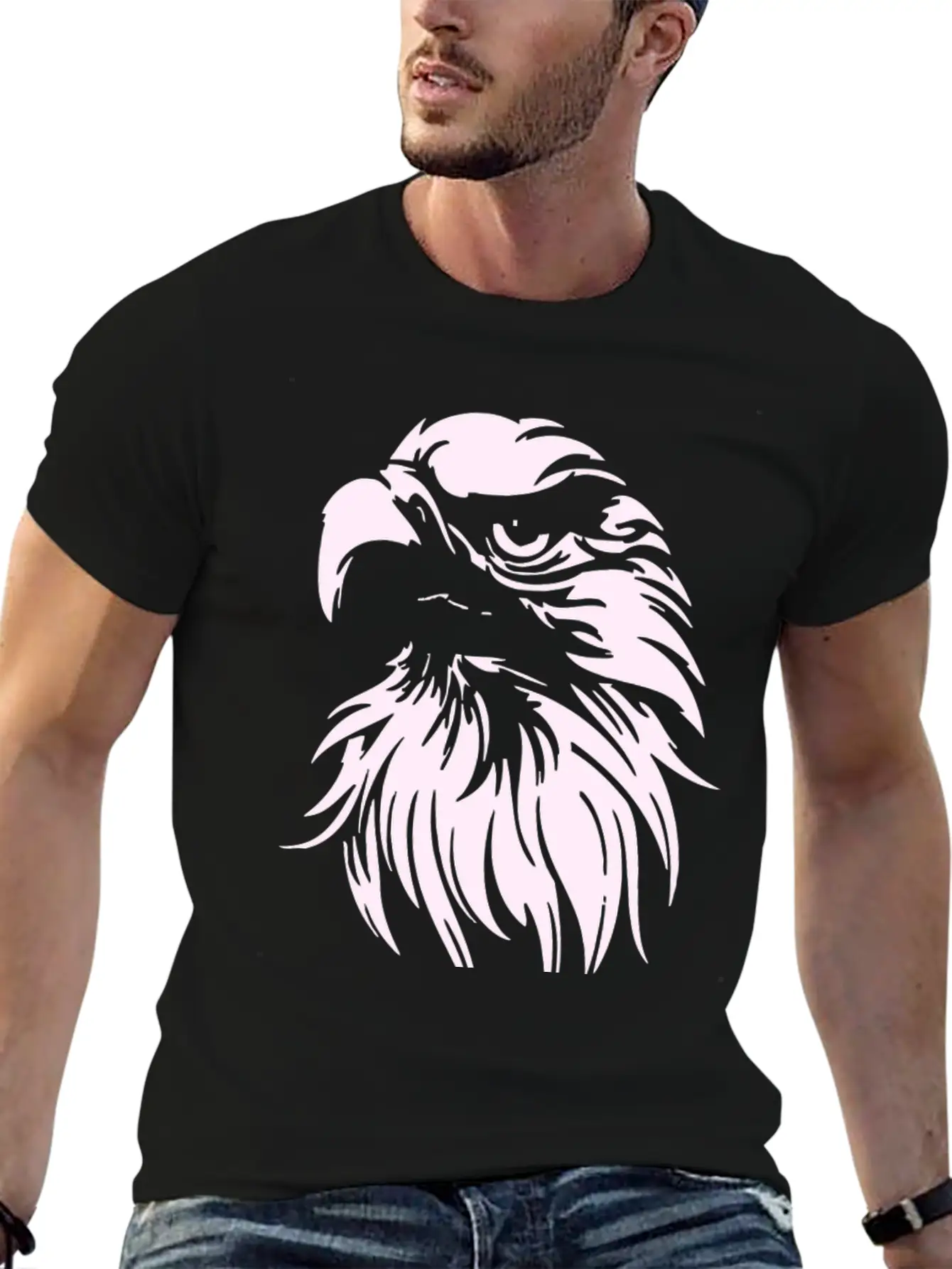 BALD EAGLE Unisex Short Sleeve Soft Cotton T-Shirt – Casual Everyday Wear