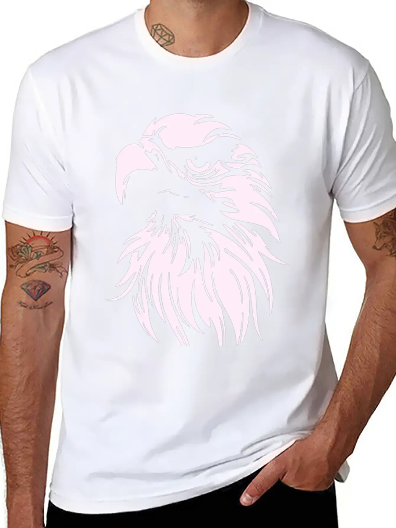 BALD EAGLE Unisex Short Sleeve Soft Cotton T-Shirt – Casual Everyday Wear