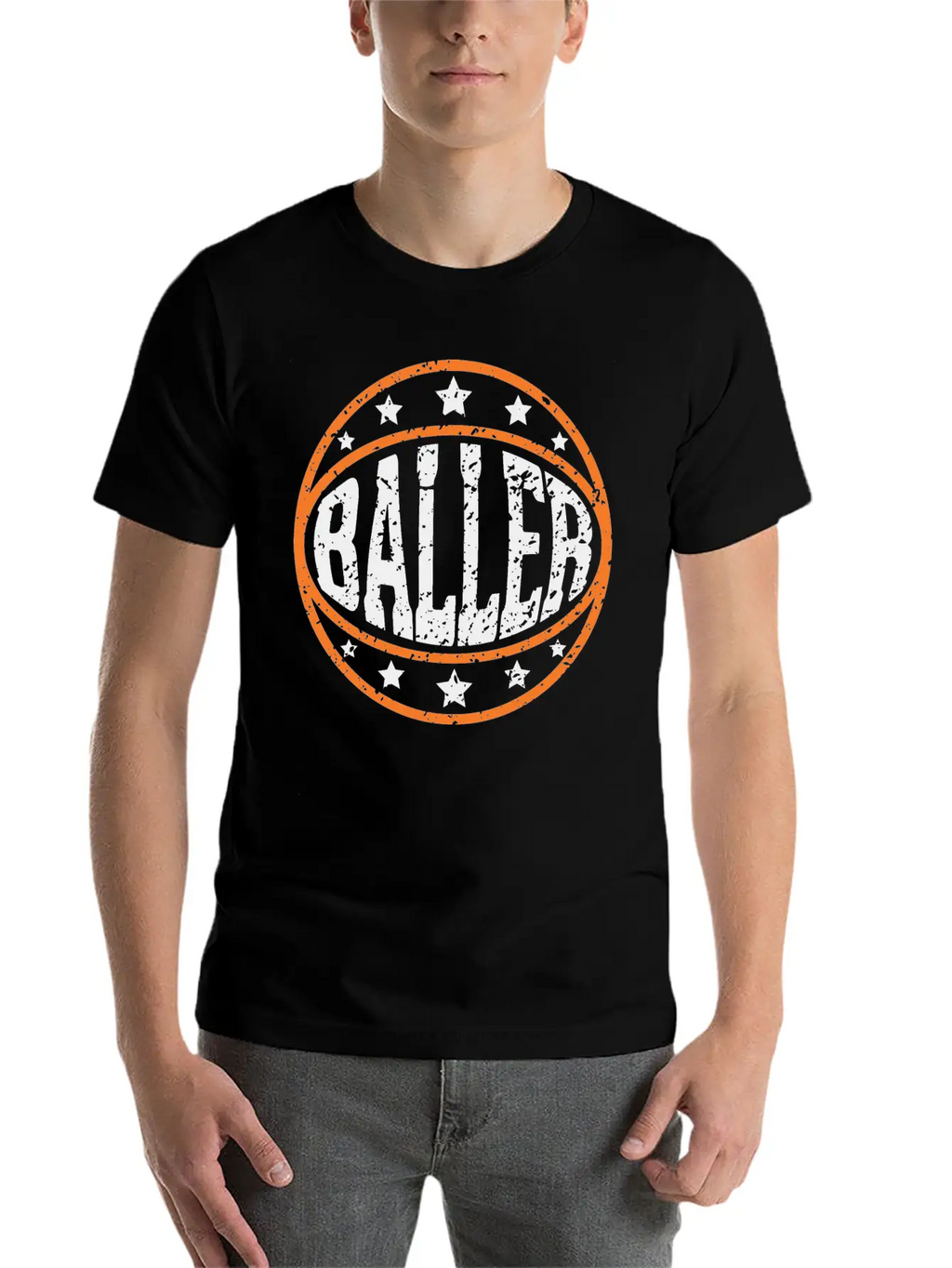 Baller - College Basketball Tournament Casual Graphic T-Shirt – Simple And Comfortable Daily Wear