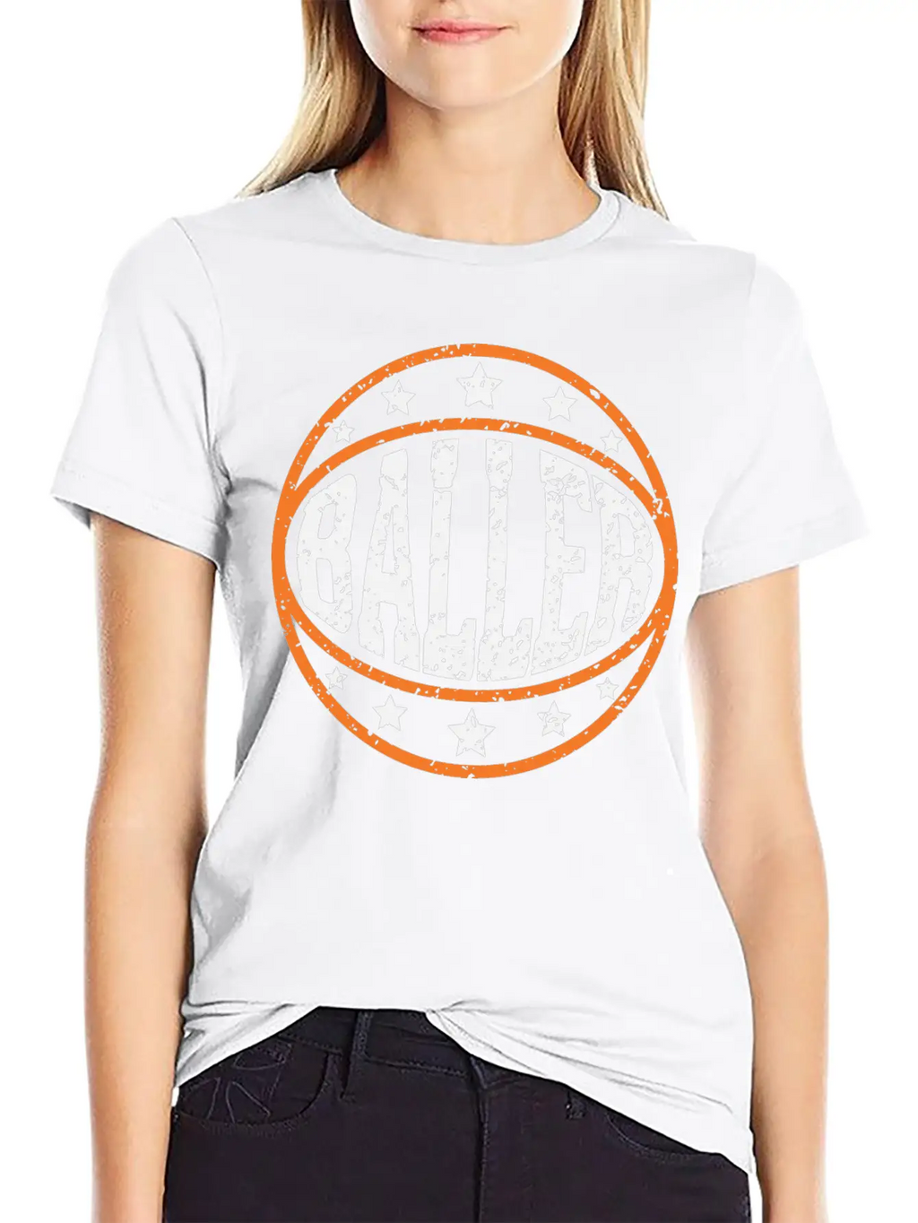 Baller - College Basketball Tournament Casual Graphic T-Shirt – Simple And Comfortable Daily Wear