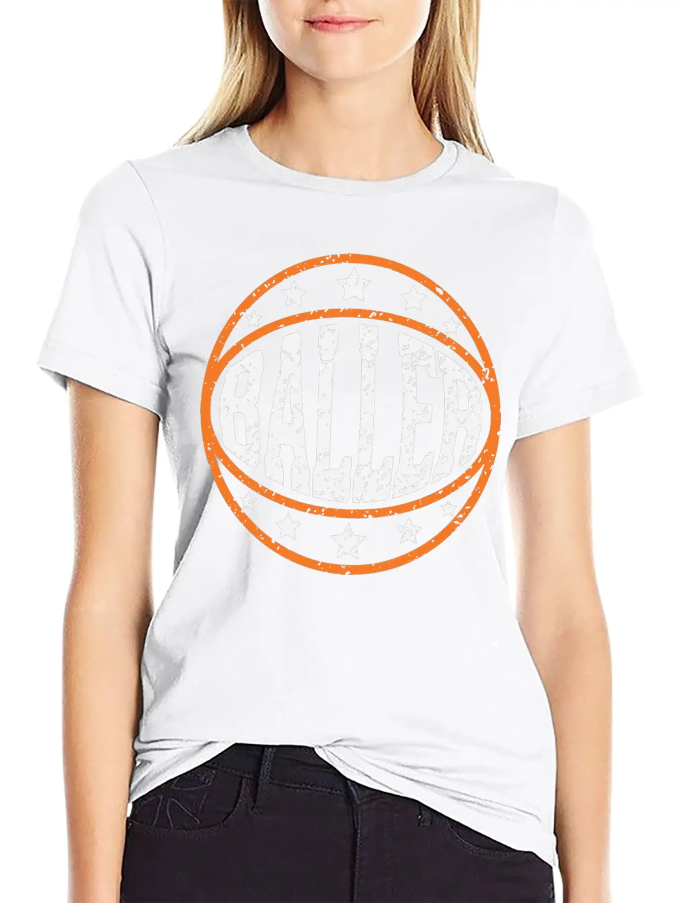 Baller - College Basketball Tournament Casual Graphic T-Shirt – Simple And Comfortable Daily Wear