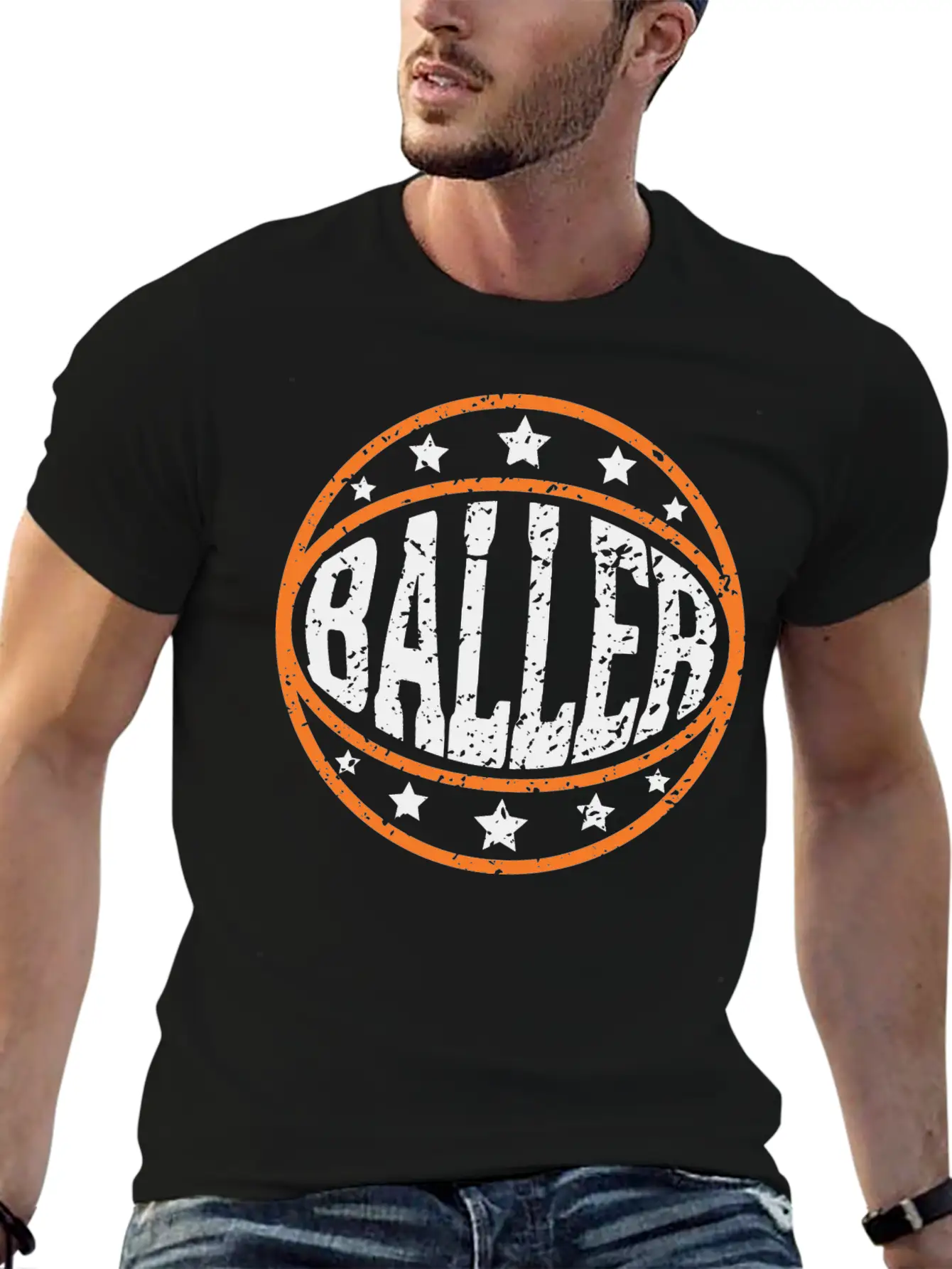 Baller - College Basketball Tournament Casual Graphic T-Shirt – Simple And Comfortable Daily Wear