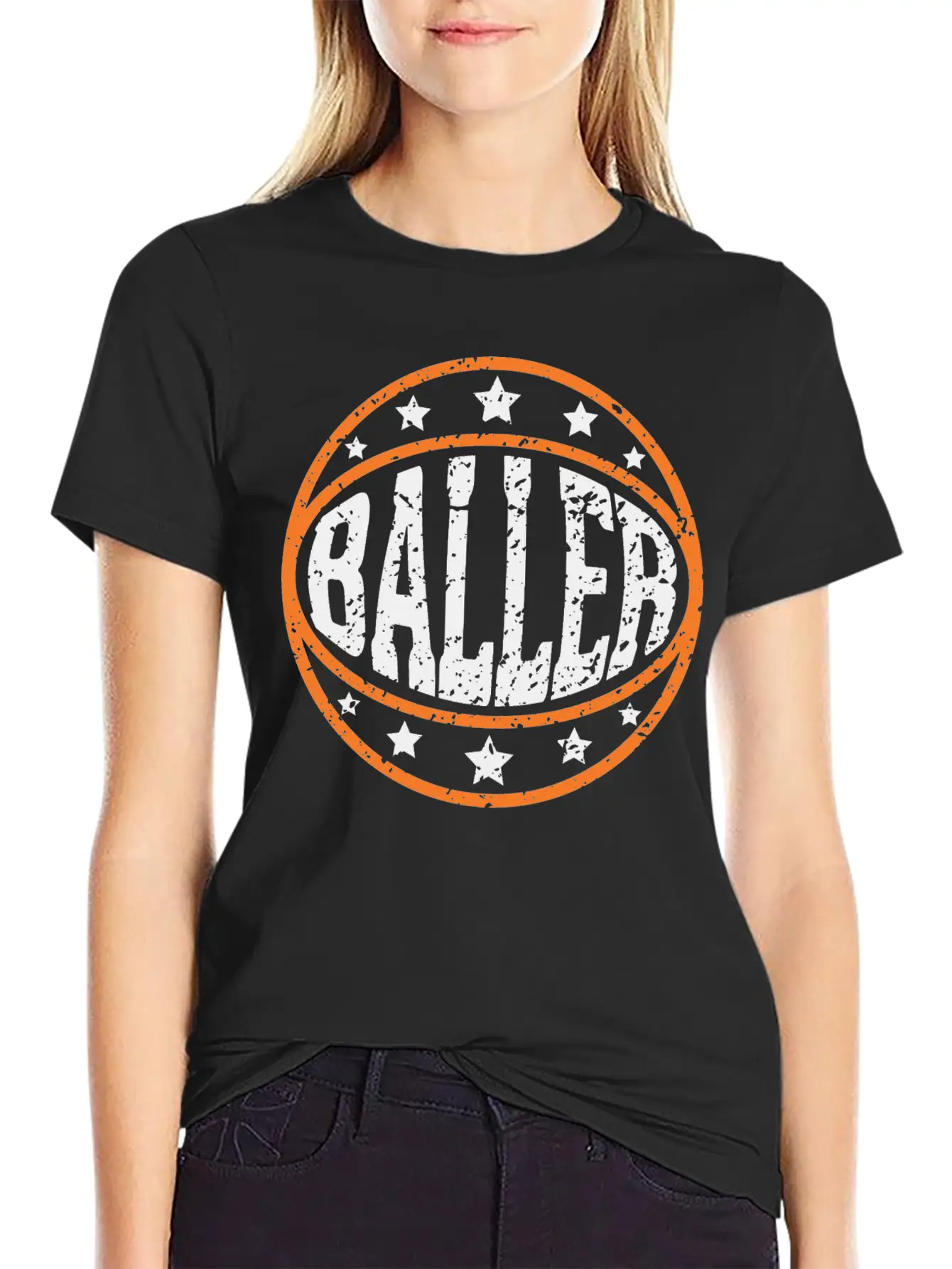 Baller - College Basketball Tournament Casual Graphic T-Shirt – Simple And Comfortable Daily Wear