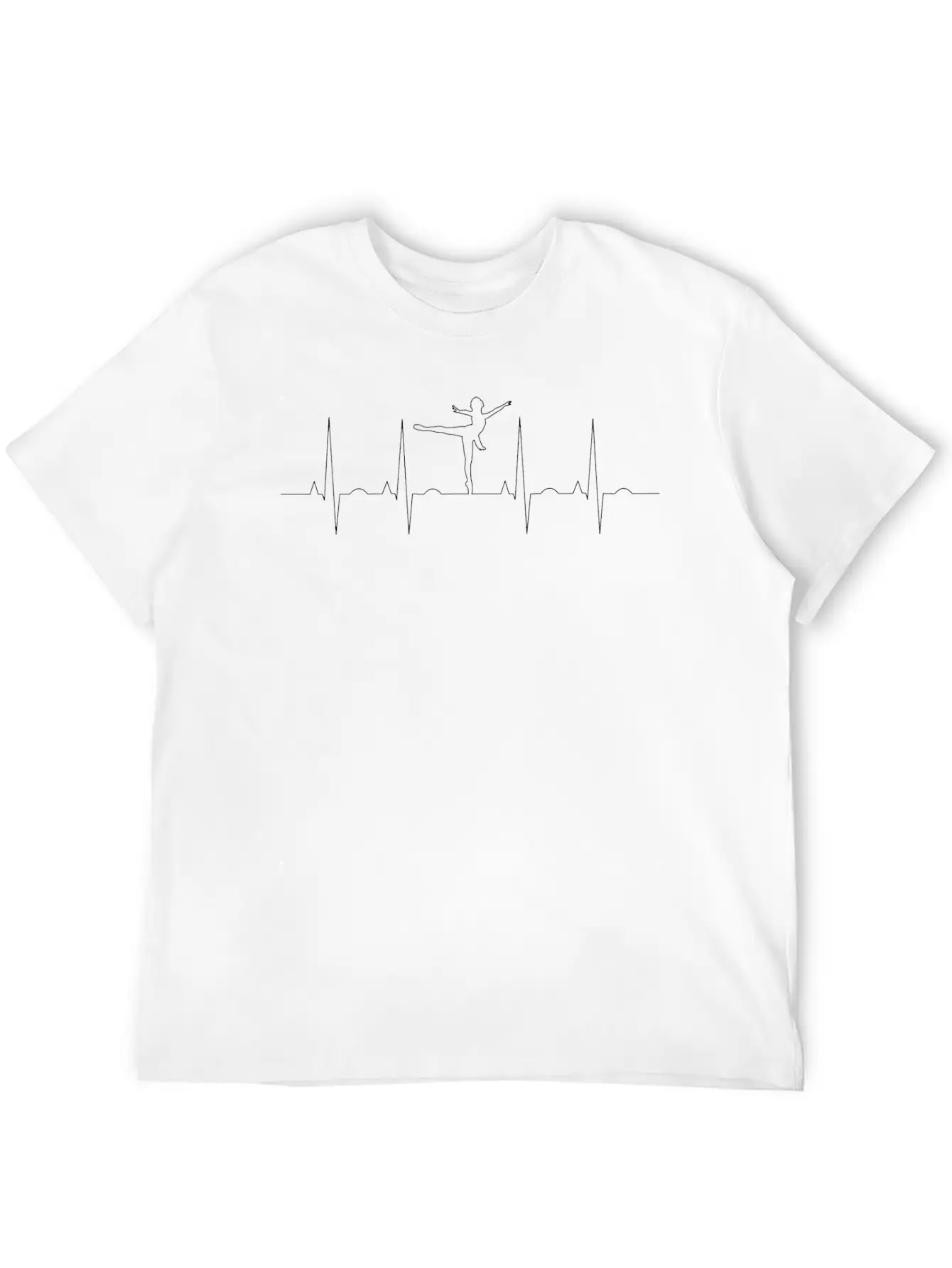 Ballet Dancer EKG Unisex Casual T-Shirt – Clean Design For Daily Comfort