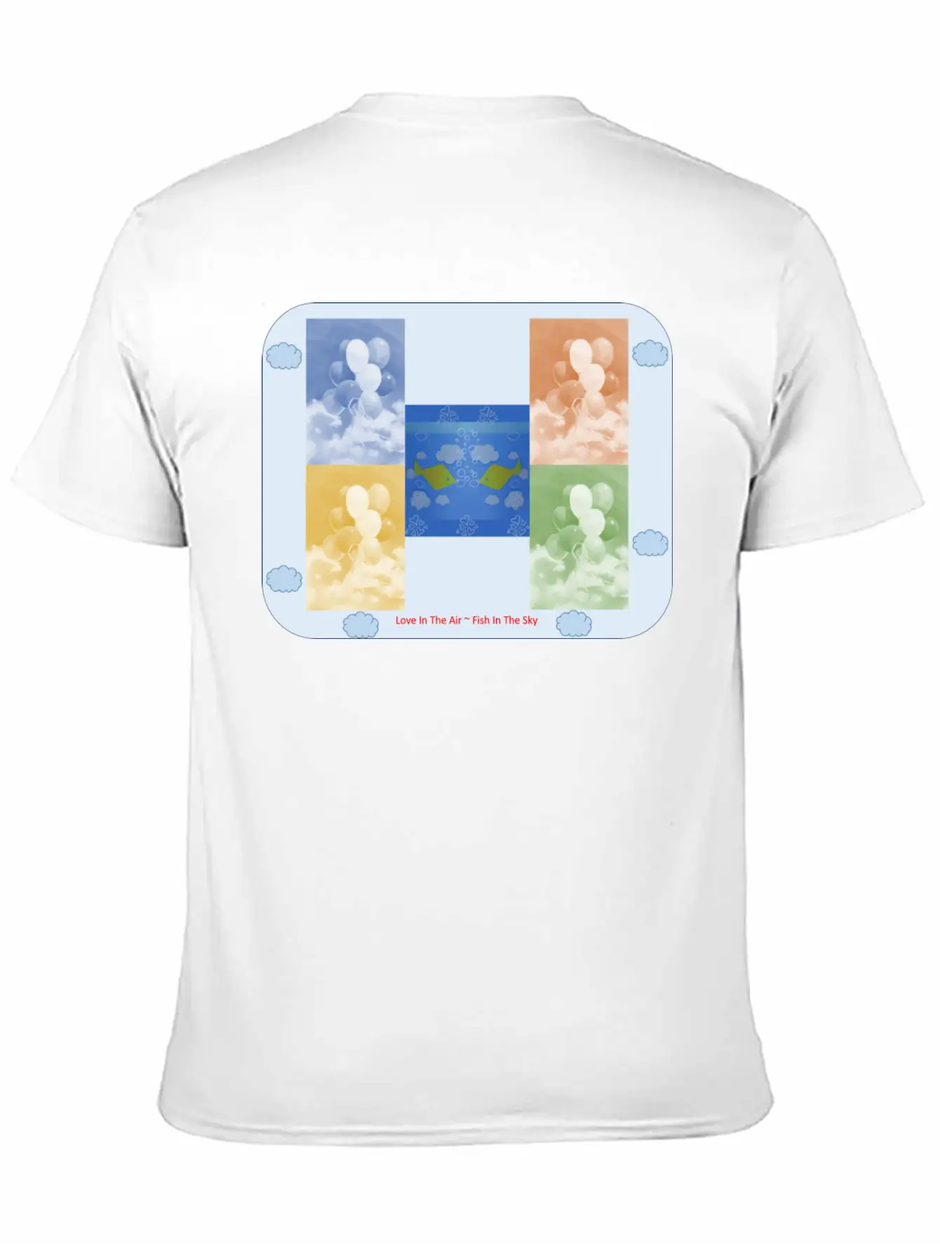 Balloons In The Air ~ Love In The Sky Unisex Short Sleeve Soft Cotton T-Shirt – Casual Everyday Wear