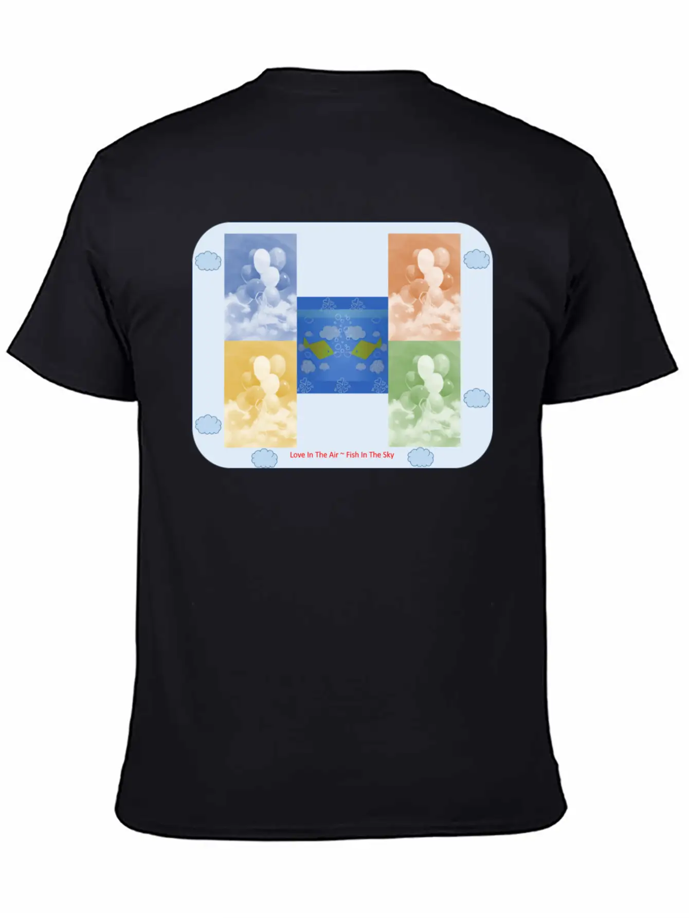 Balloons In The Air ~ Love In The Sky Unisex Short Sleeve Soft Cotton T-Shirt – Casual Everyday Wear