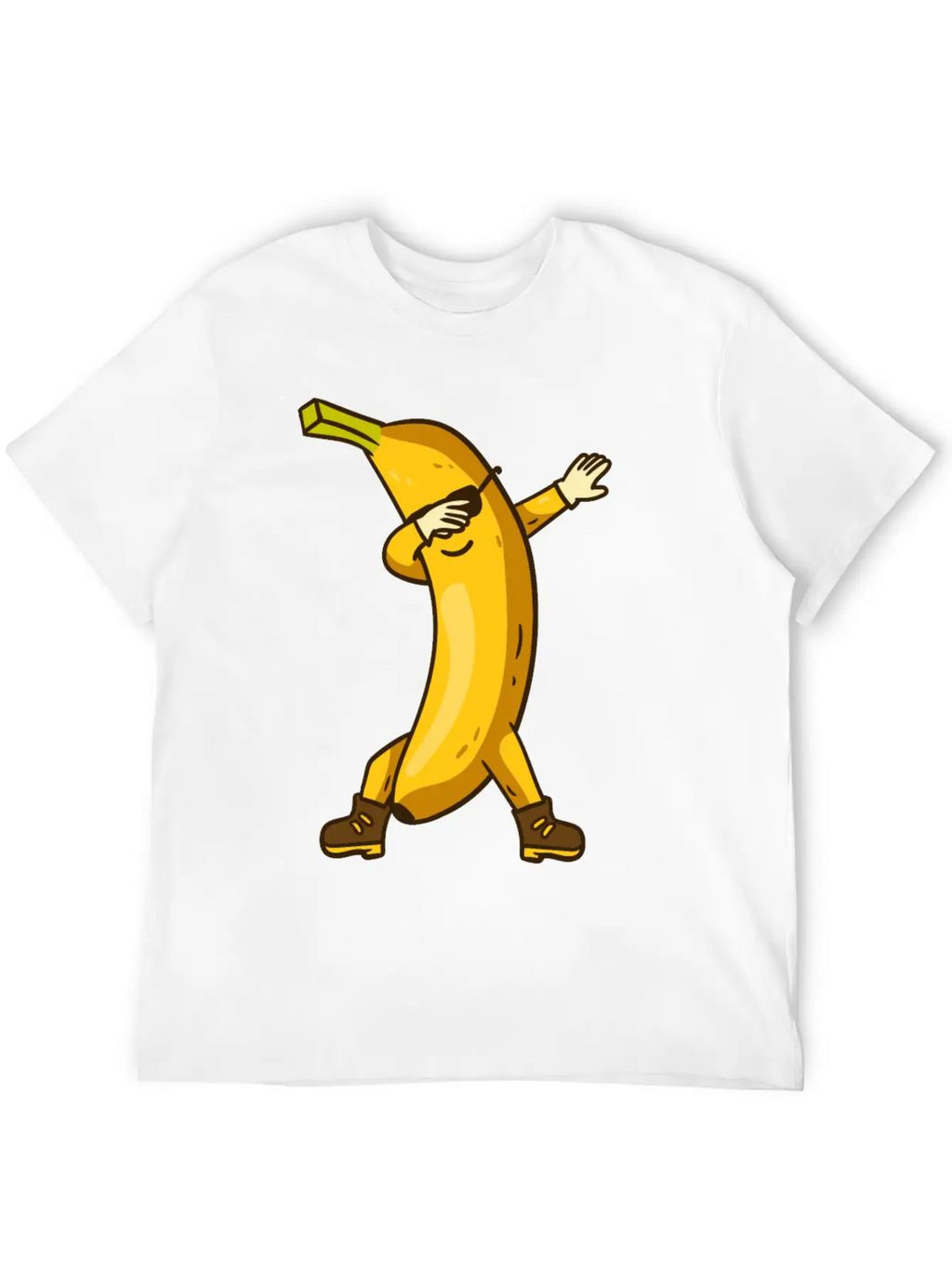 Banana Dabbing Kawaii Breathable Soft Cotton T-Shirt – Timeless Casual Look