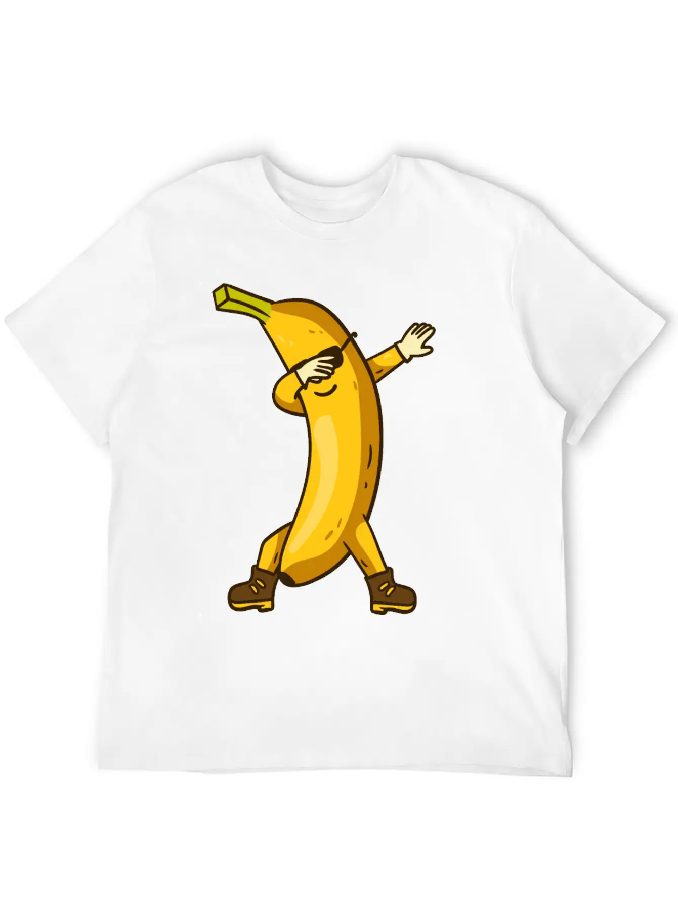 Banana Dabbing Kawaii Breathable Soft Cotton T-Shirt – Timeless Casual Look