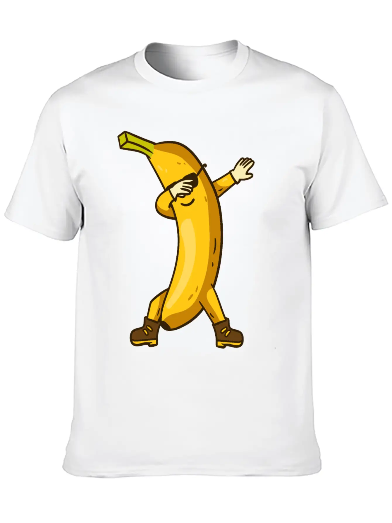 Banana Dabbing Kawaii Breathable Soft Cotton T-Shirt – Timeless Casual Look