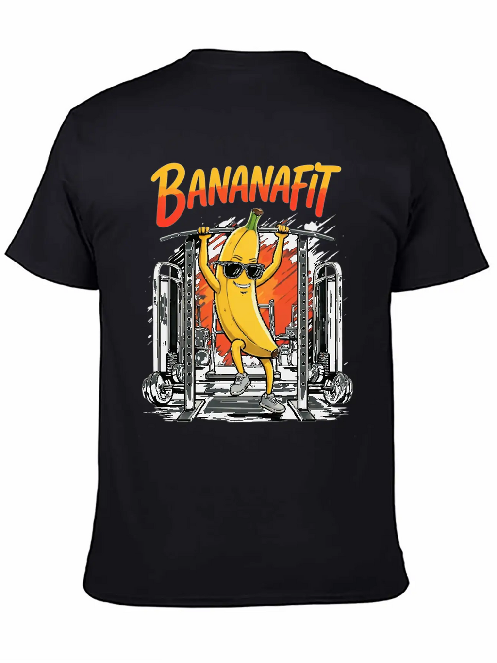 Banana Fitness Unisex Short Sleeve Soft Cotton T-Shirt – Casual Everyday Wear
