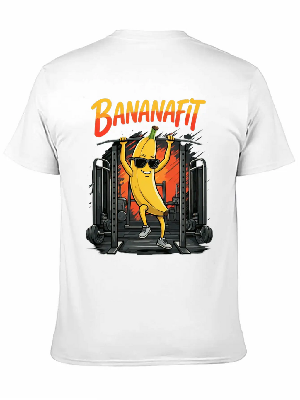 Banana Fitness Unisex Short Sleeve Soft Cotton T-Shirt – Casual Everyday Wear