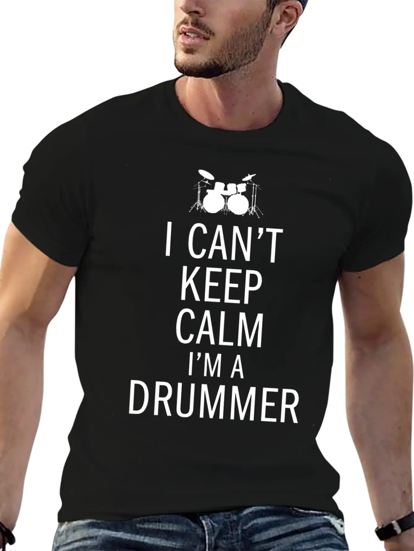 Band Drummer Drumsticks Percussion Heartbeat Rock Unisex Casual T-Shirt – Clean Design For Daily Comfort