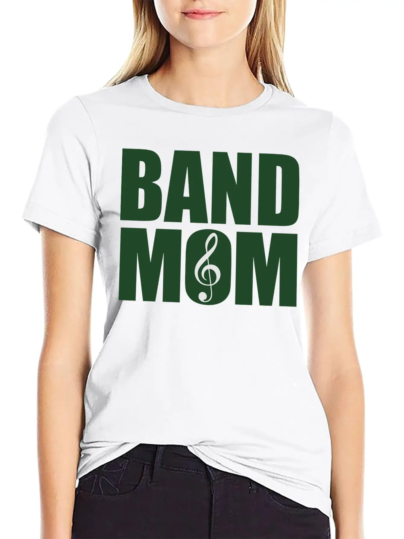 Band Mom (Dual-Color) Essential Cotton Tee For Daily Outfits – Unisex Style