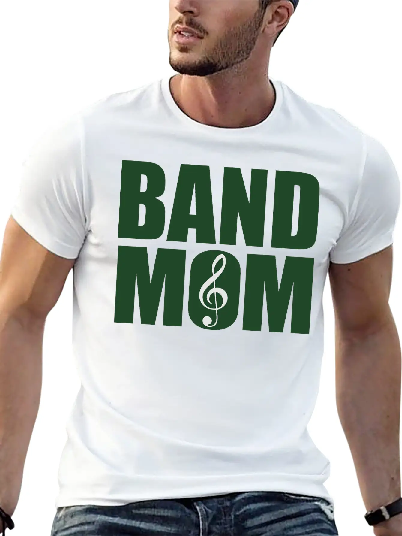 Band Mom (Dual-Color) Essential Cotton Tee For Daily Outfits – Unisex Style