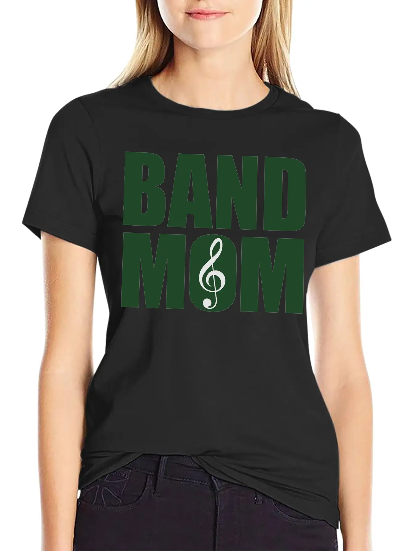 Band Mom (Dual-Color) Essential Cotton Tee For Daily Outfits – Unisex Style