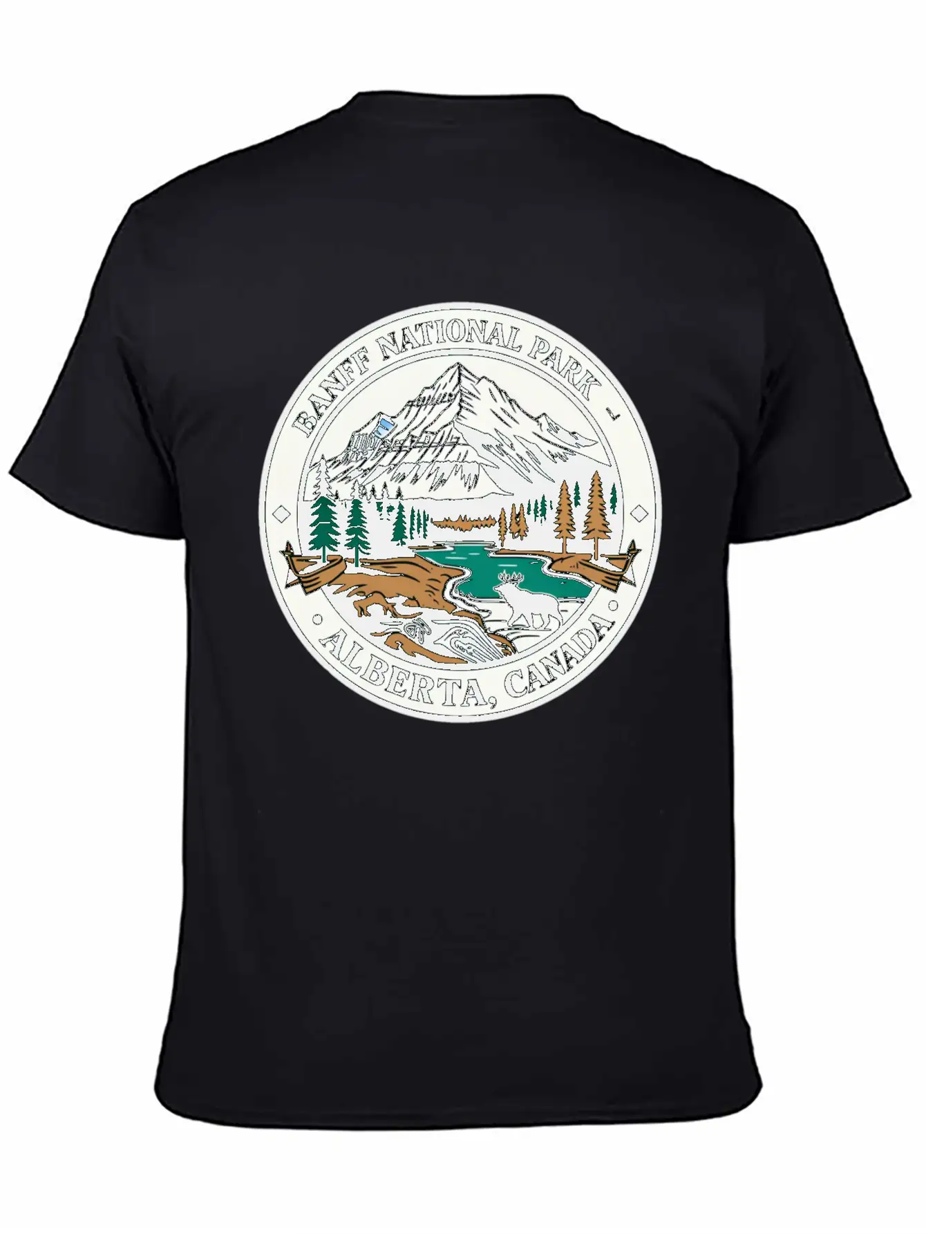 Banff National Park Alberta Canada Casual Graphic T-Shirt – Simple And Comfortable Daily Wear
