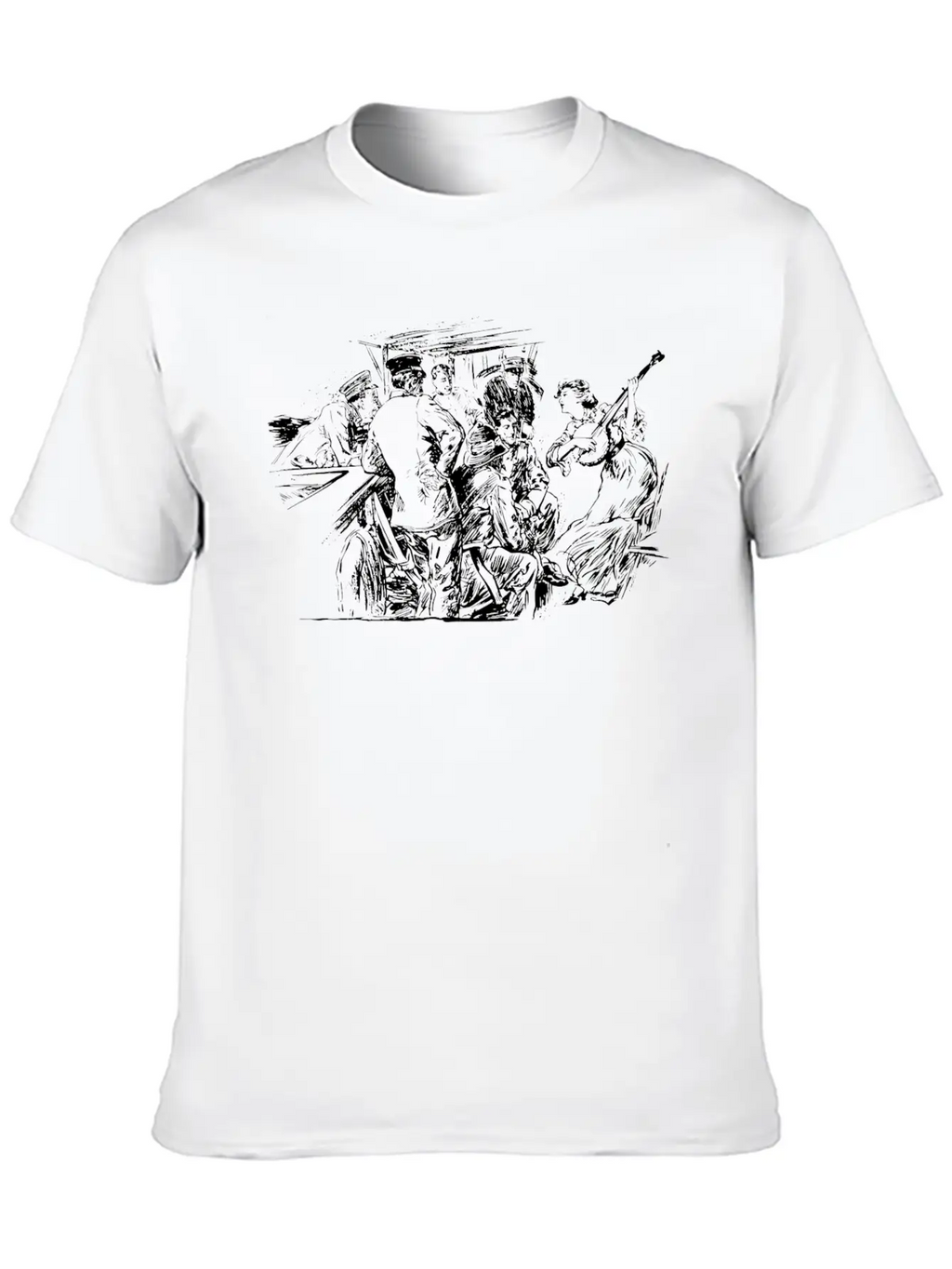 Banjo Lady Unisex Casual T-Shirt – Clean Design For Daily Comfort