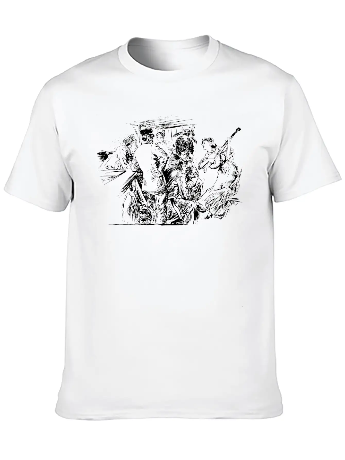 Banjo Lady Unisex Casual T-Shirt – Clean Design For Daily Comfort