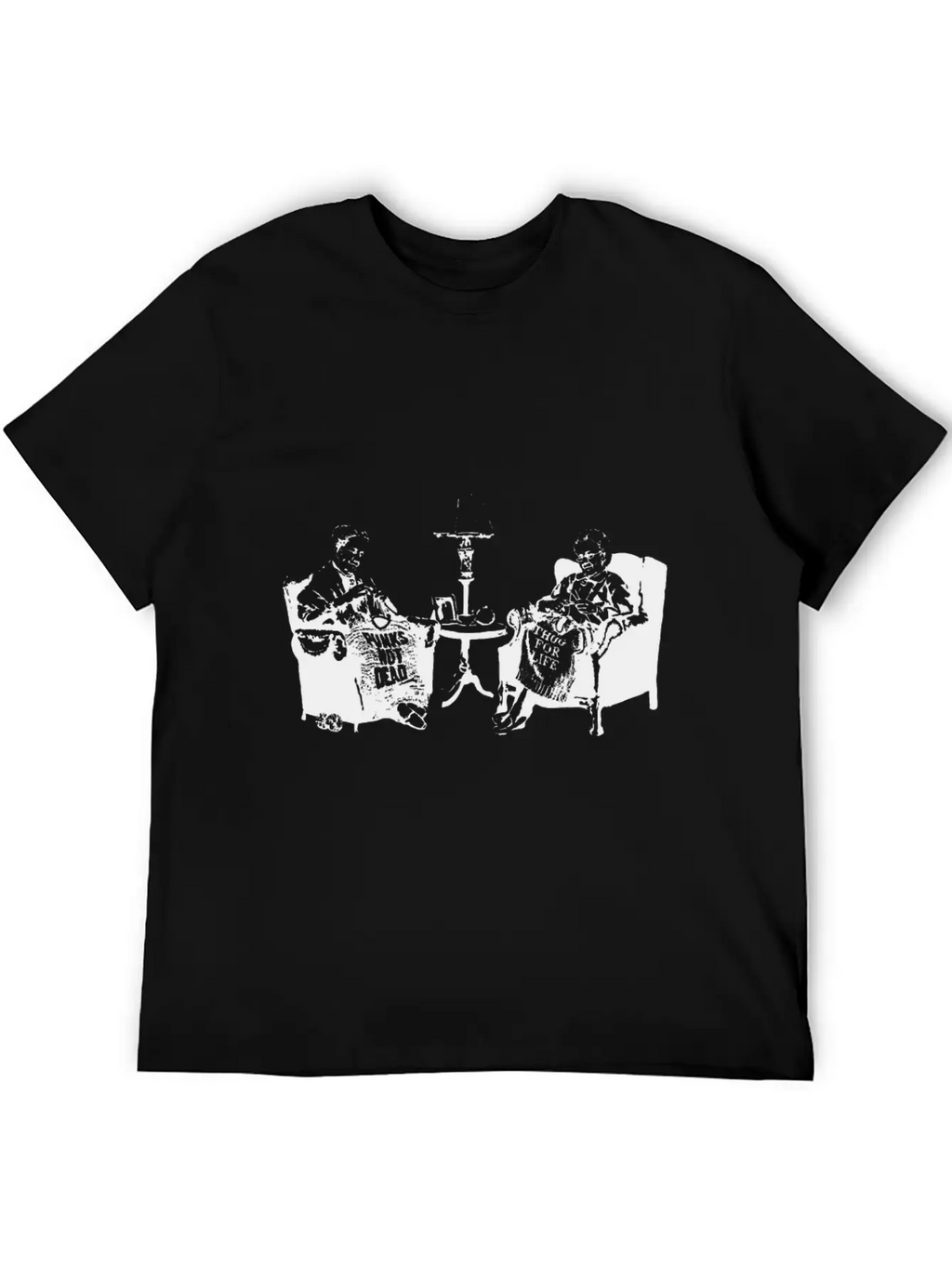 Banksy Graffiti Grannies Knitting Grandmas Stylish Everyday T-Shirt – Unisex Basic Cotton Tee