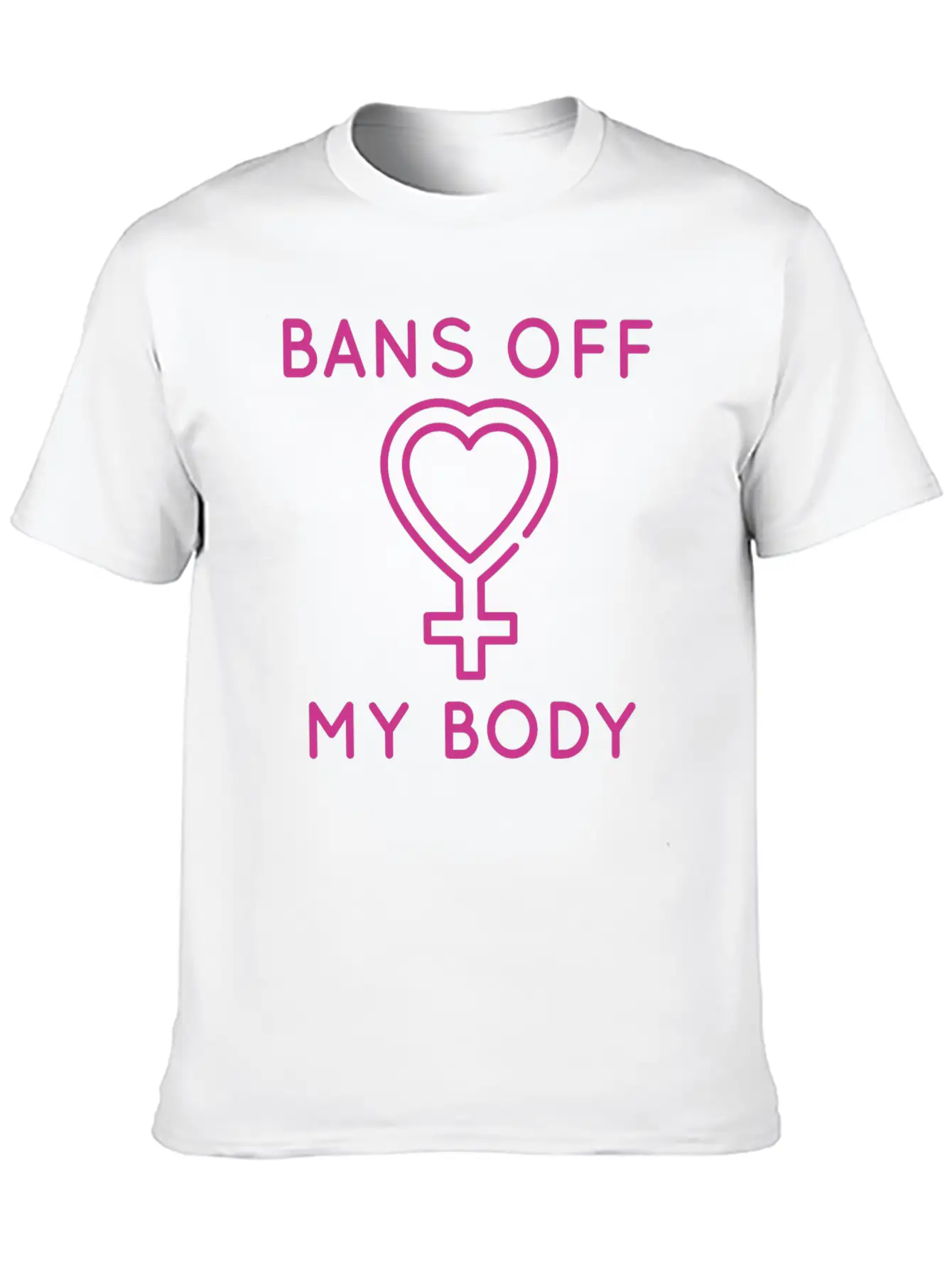 Bans Off My Body Unisex Short Sleeve Soft Cotton T-Shirt – Casual Everyday Wear