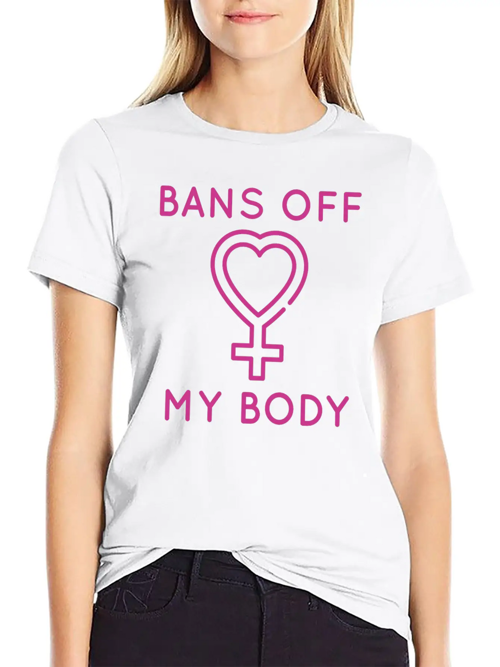 Bans Off My Body Unisex Short Sleeve Soft Cotton T-Shirt – Casual Everyday Wear