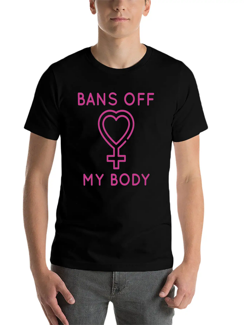 Bans Off My Body Unisex Short Sleeve Soft Cotton T-Shirt – Casual Everyday Wear