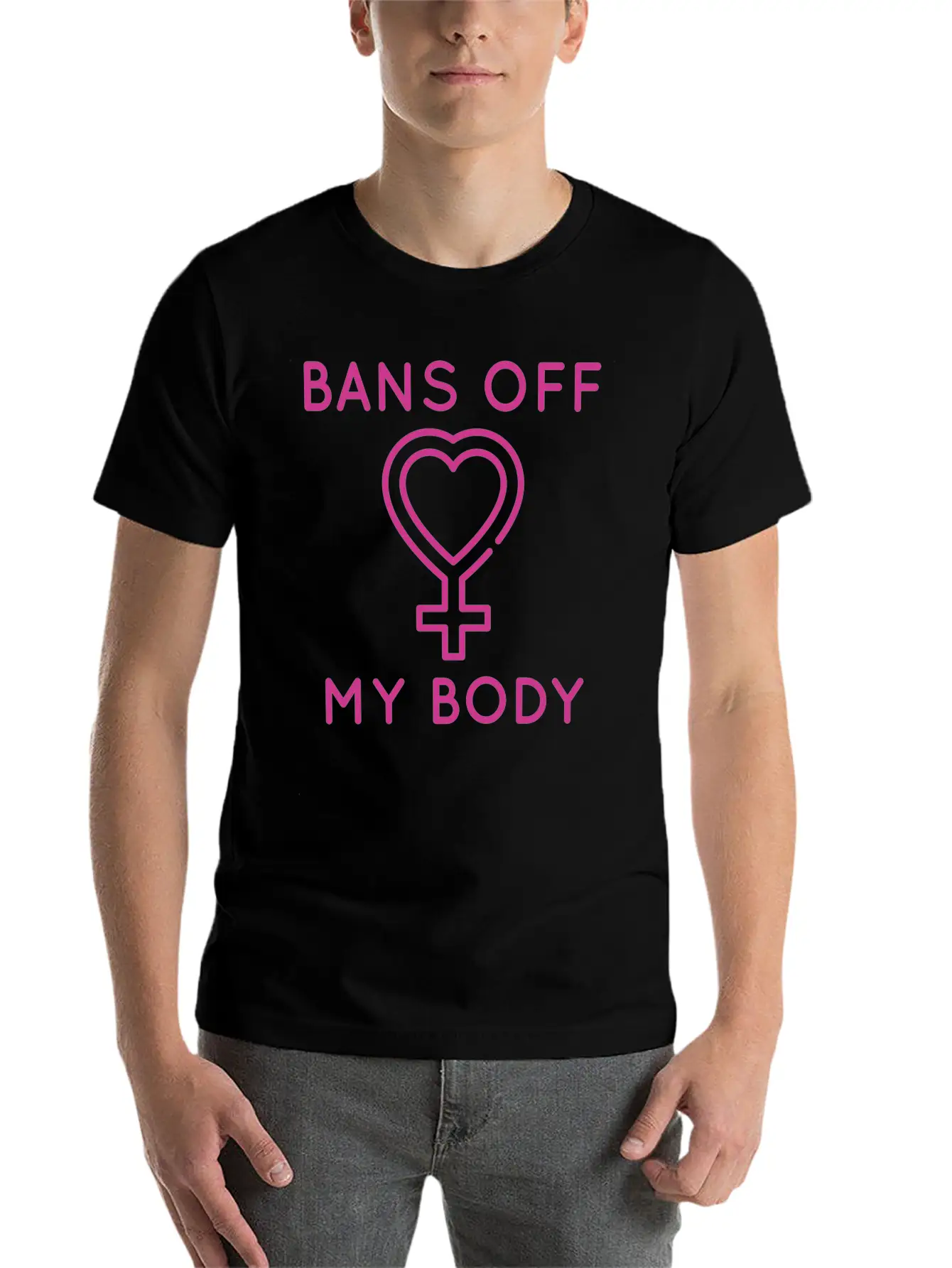 Bans Off My Body Unisex Short Sleeve Soft Cotton T-Shirt – Casual Everyday Wear