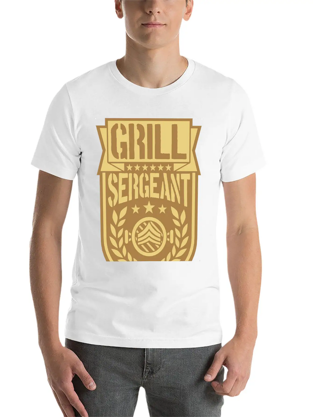 Barbecue Sergeant Cool Laurel Breathable Soft Cotton T-Shirt – Timeless Casual Look
